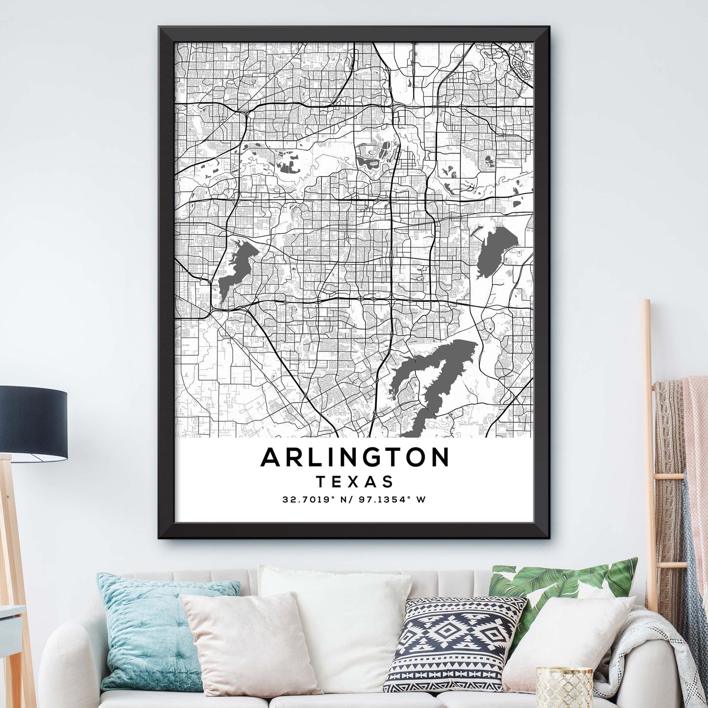 Arlington,Texas Map Print