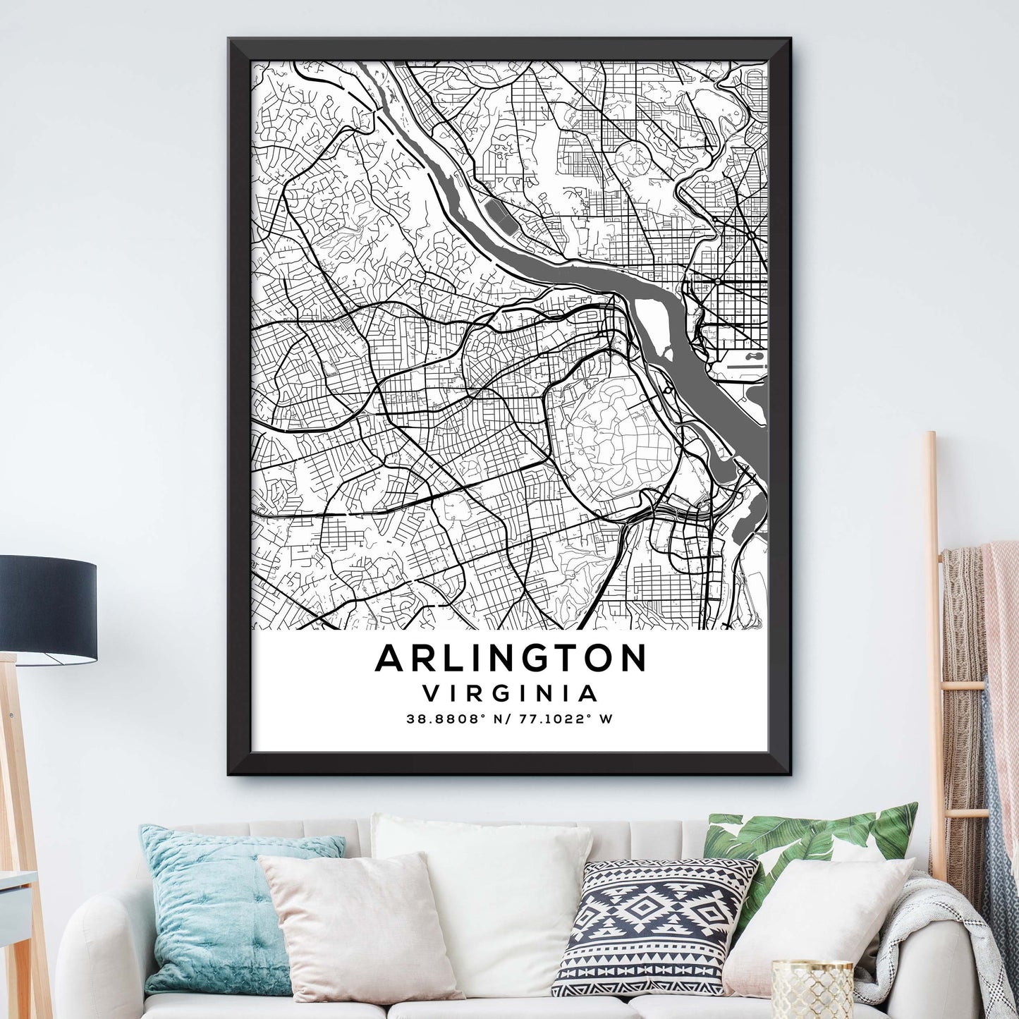 Arlington,Virginia Map Print