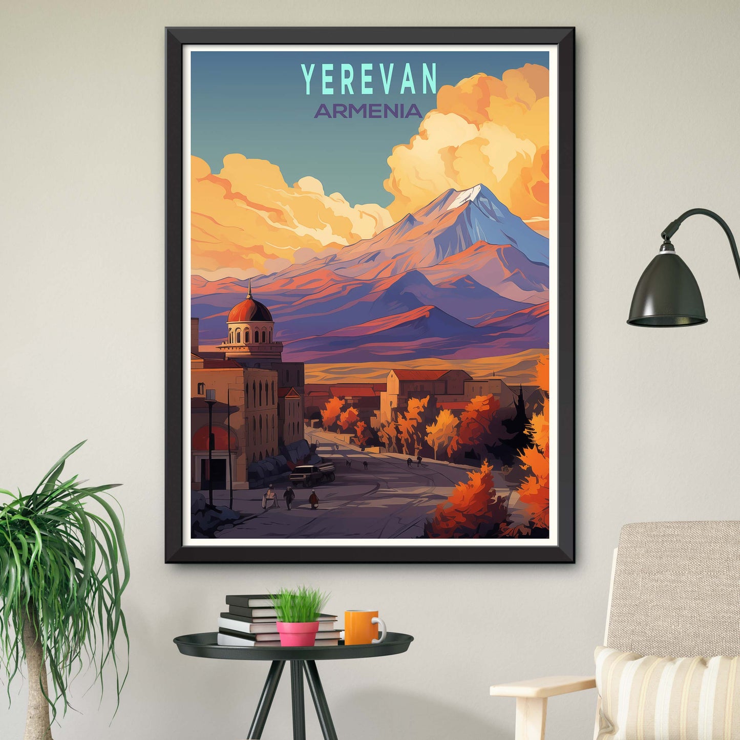 Armenia-Yerevan, City Travel Print Wall Art Painting for Living Room Home Decor