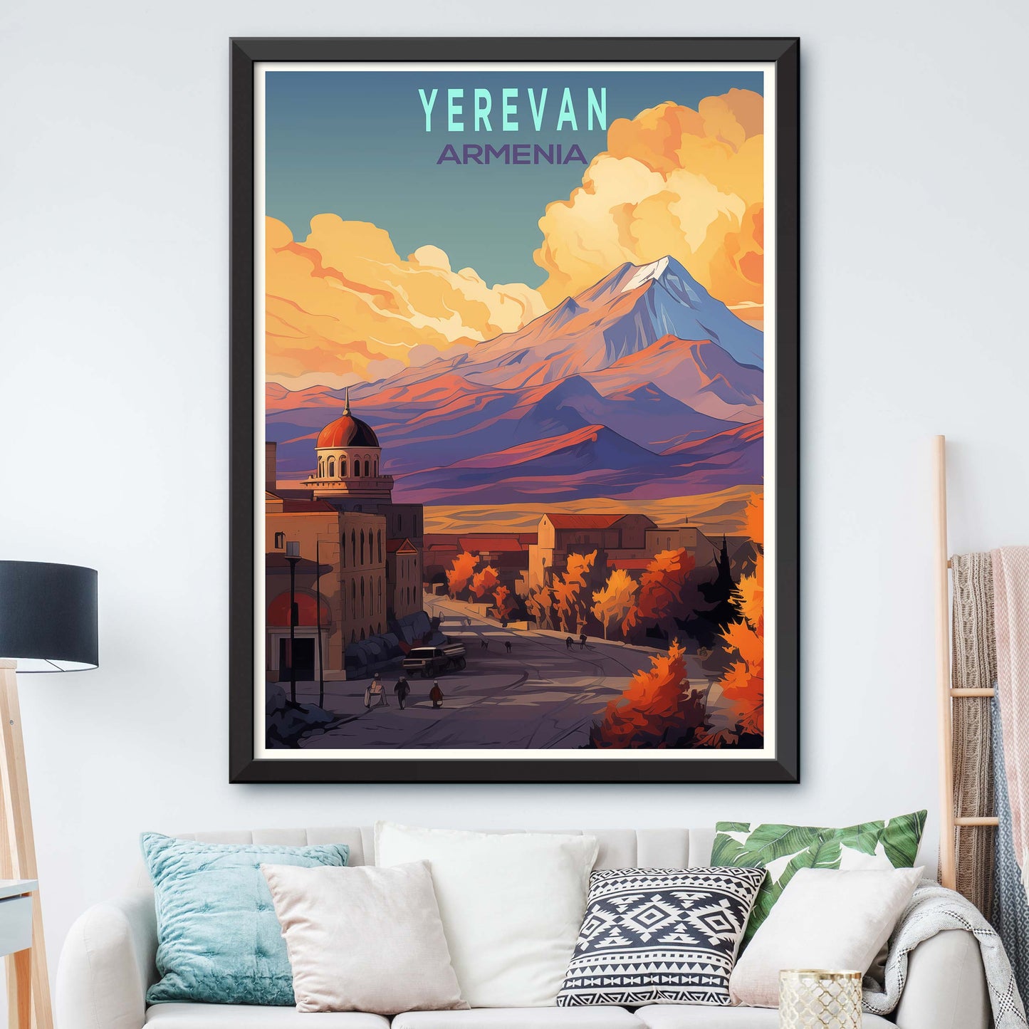 Armenia-Yerevan, City Travel Print Wall Art Painting for Living Room Home Decor