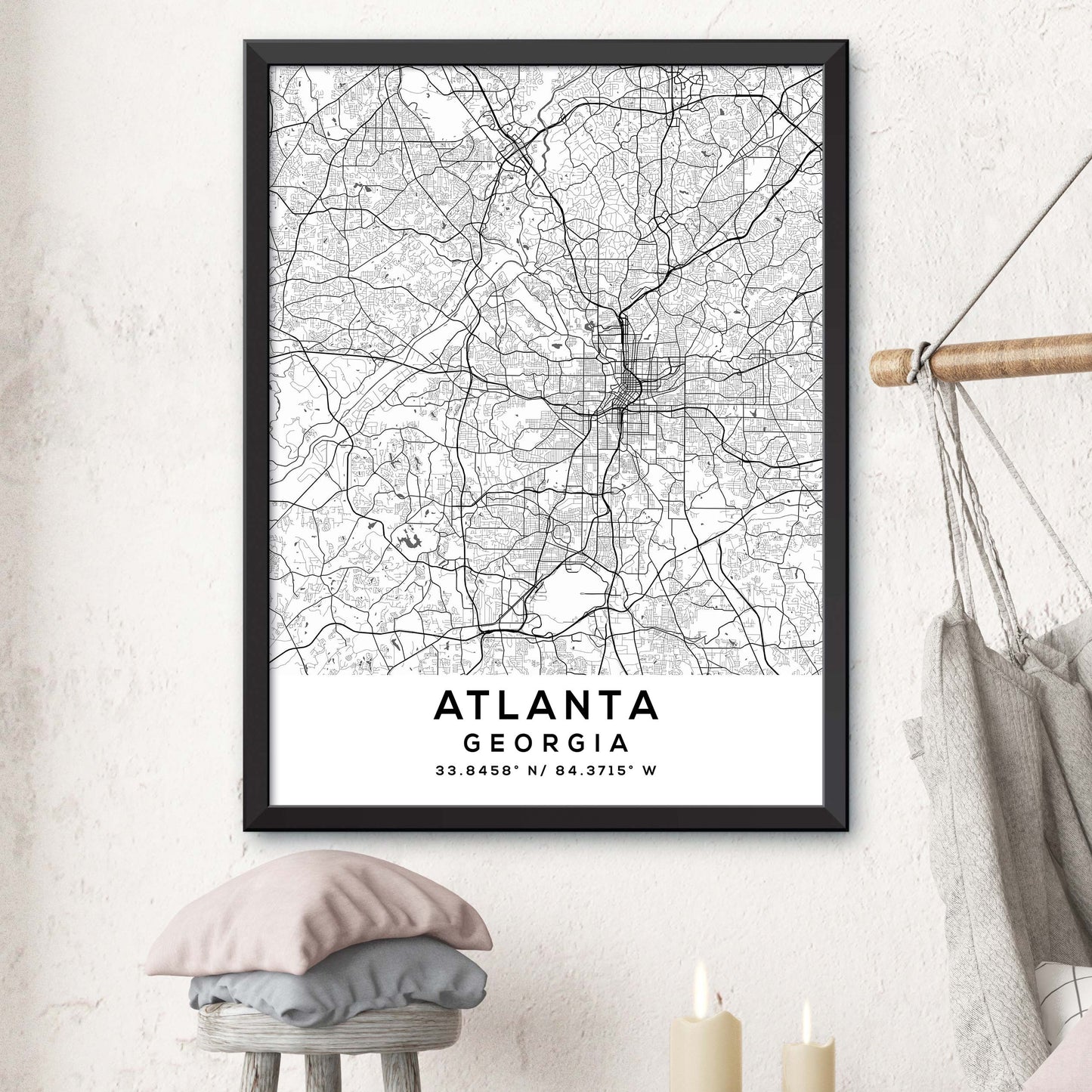 Atlanta, Georgia Map Print