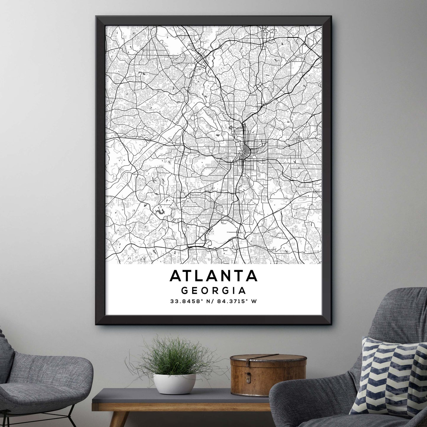 Atlanta, Georgia Map Print