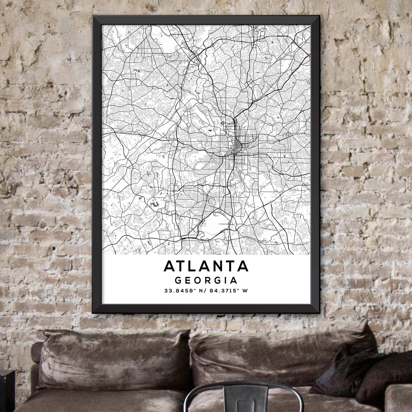 Atlanta, Georgia Map Print