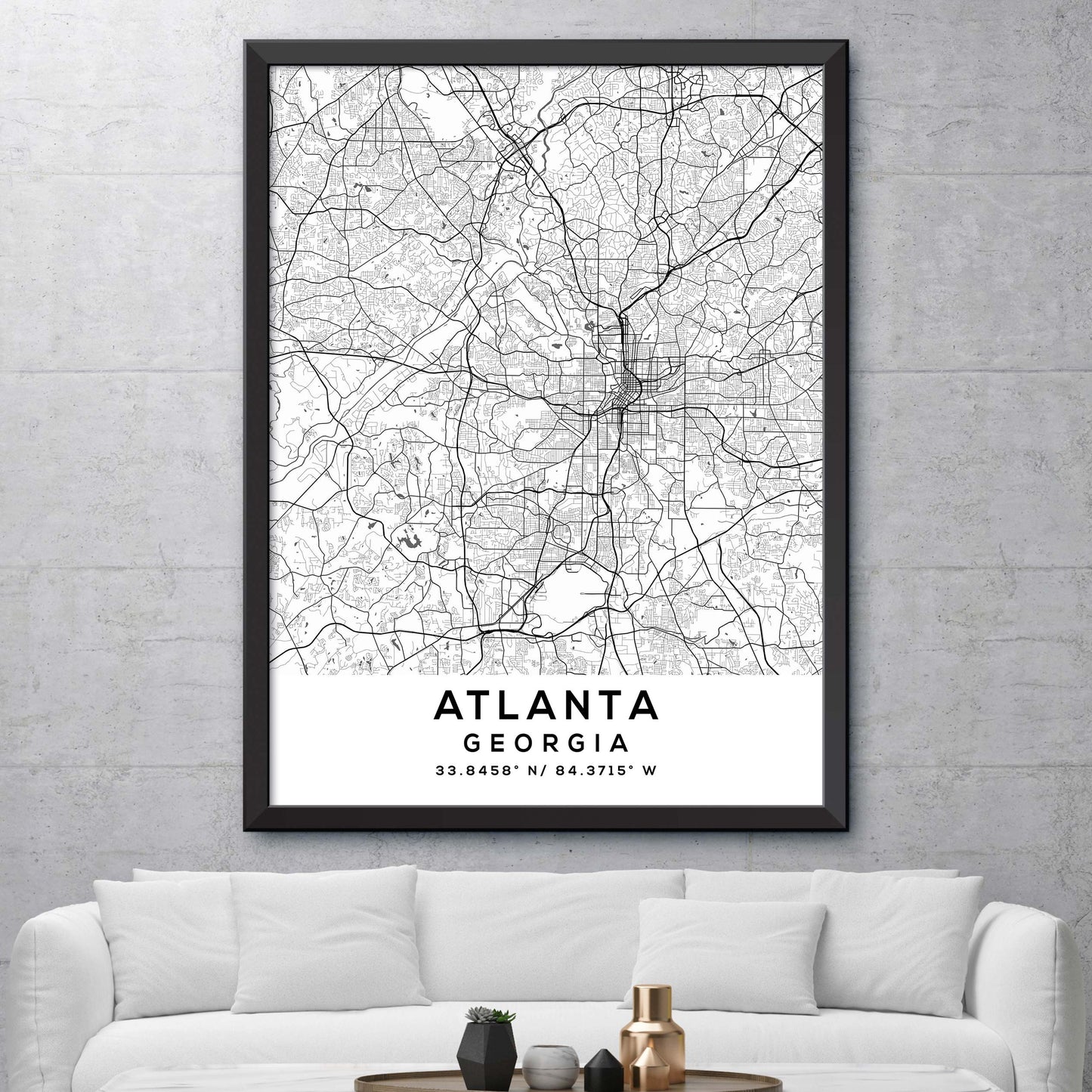 Atlanta, Georgia Map Print