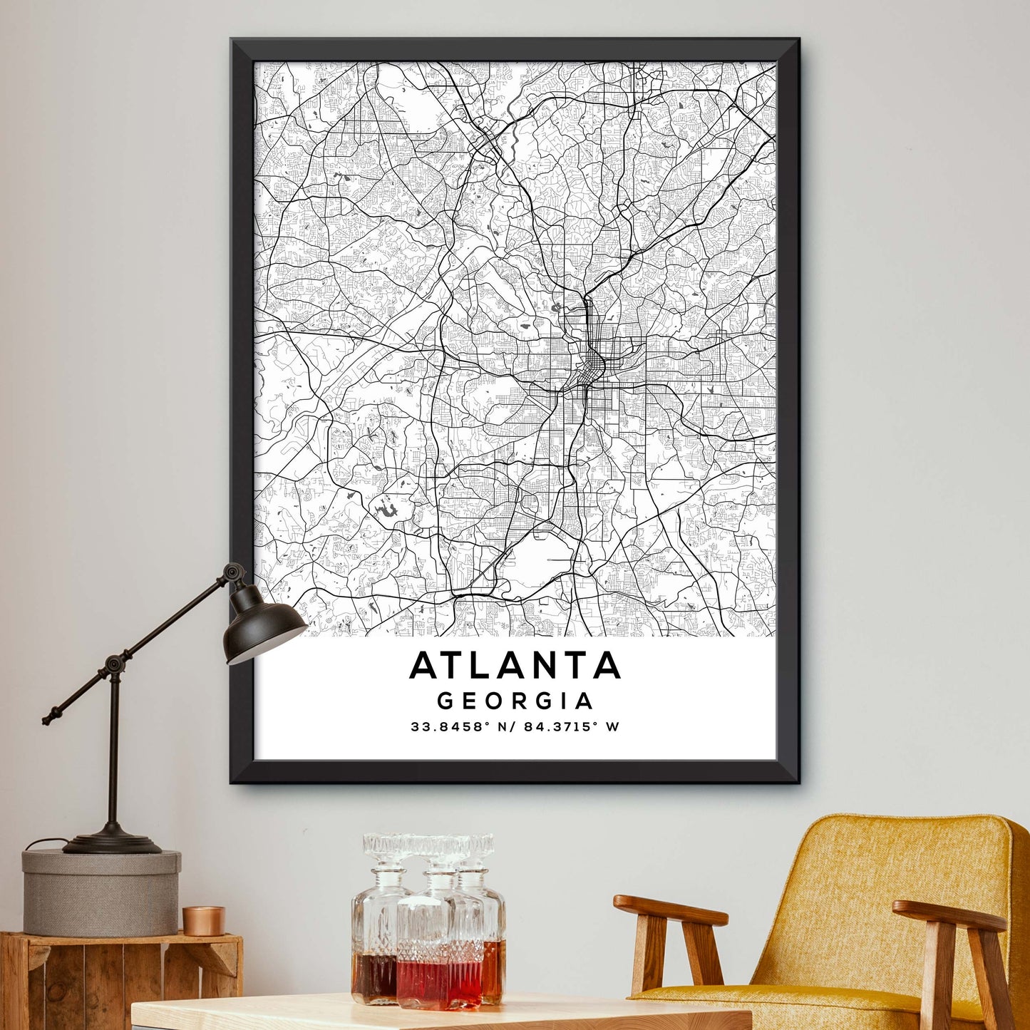 Atlanta, Georgia Map Print