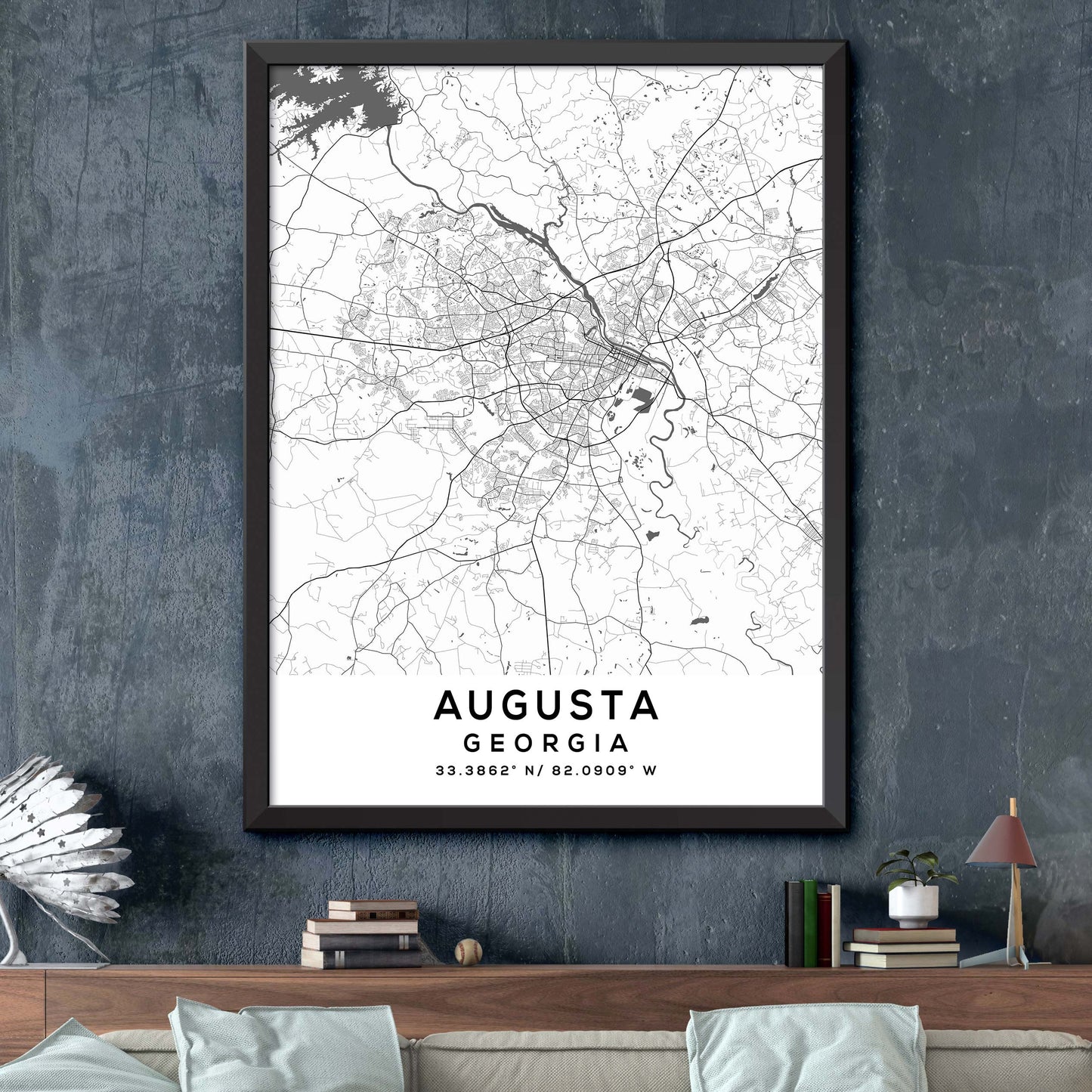 Augusta, Georgia Map Print