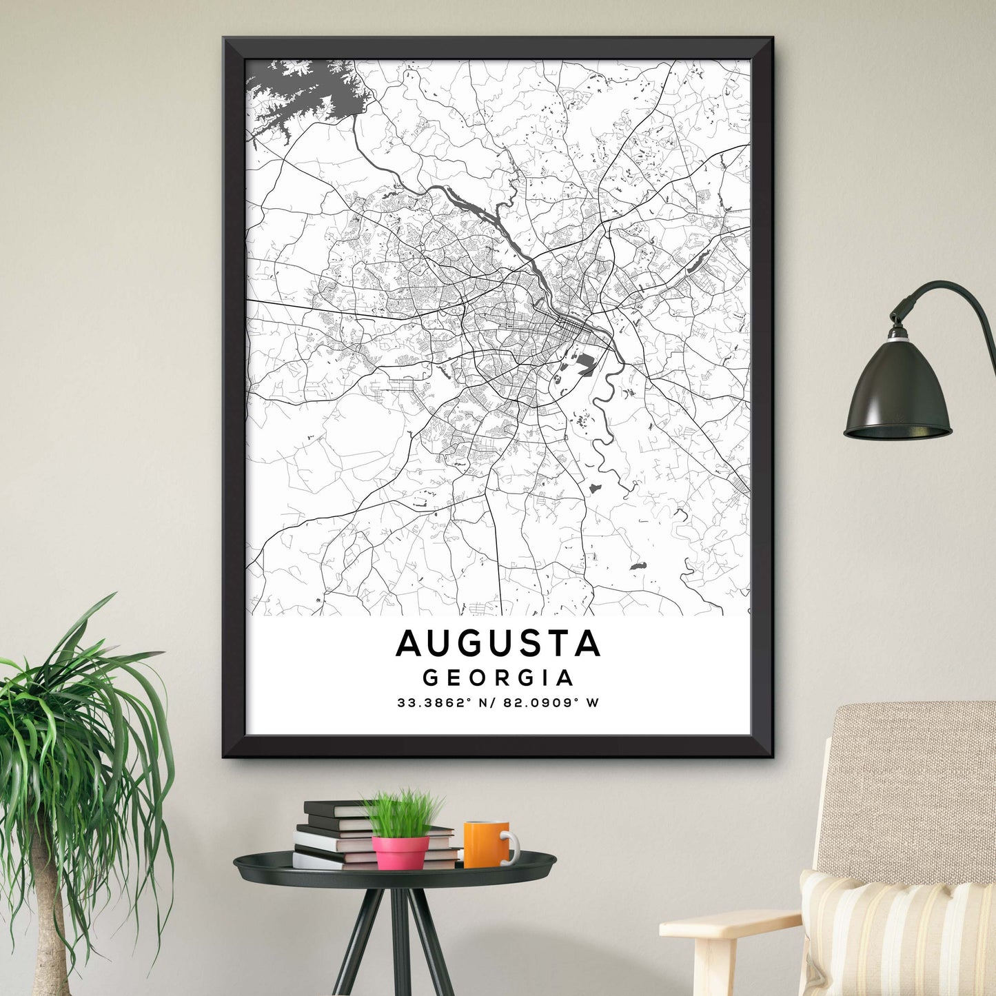 Augusta, Georgia Map Print