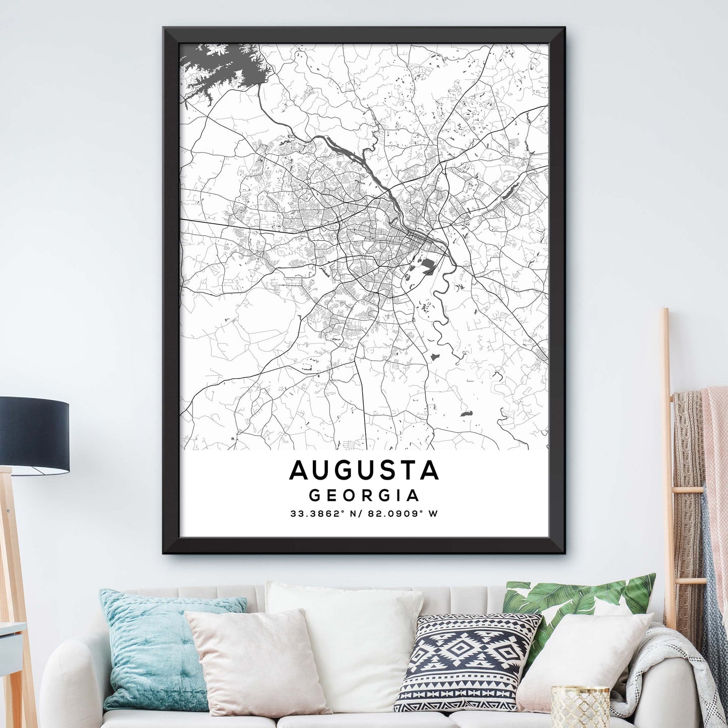 Augusta, Georgia Map Print