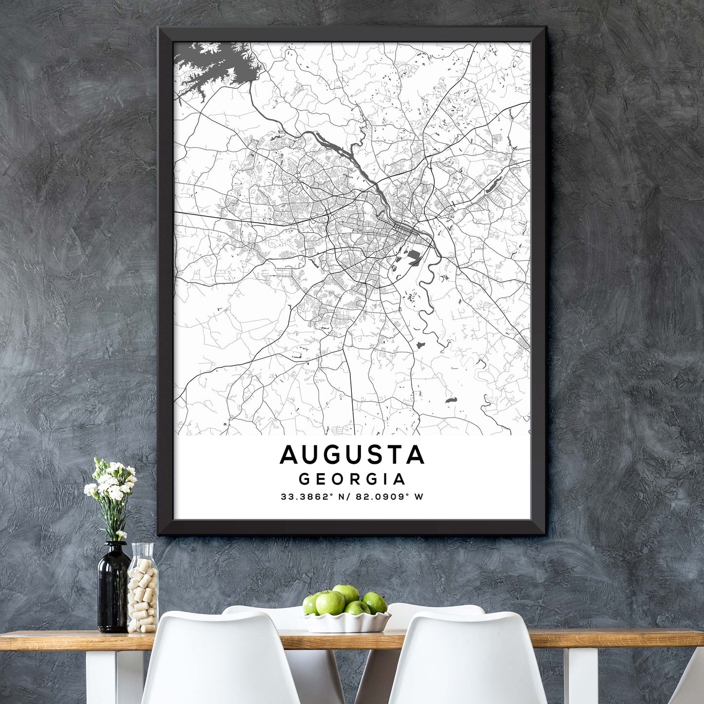 Augusta, Georgia Map Print