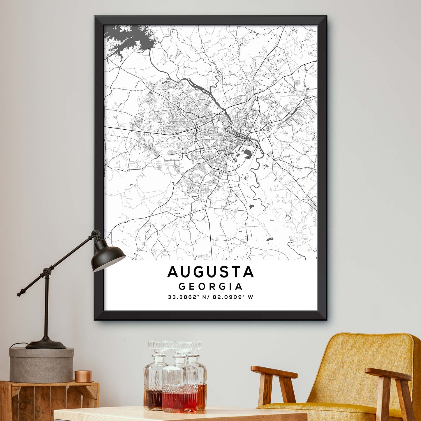 Augusta, Georgia Map Print