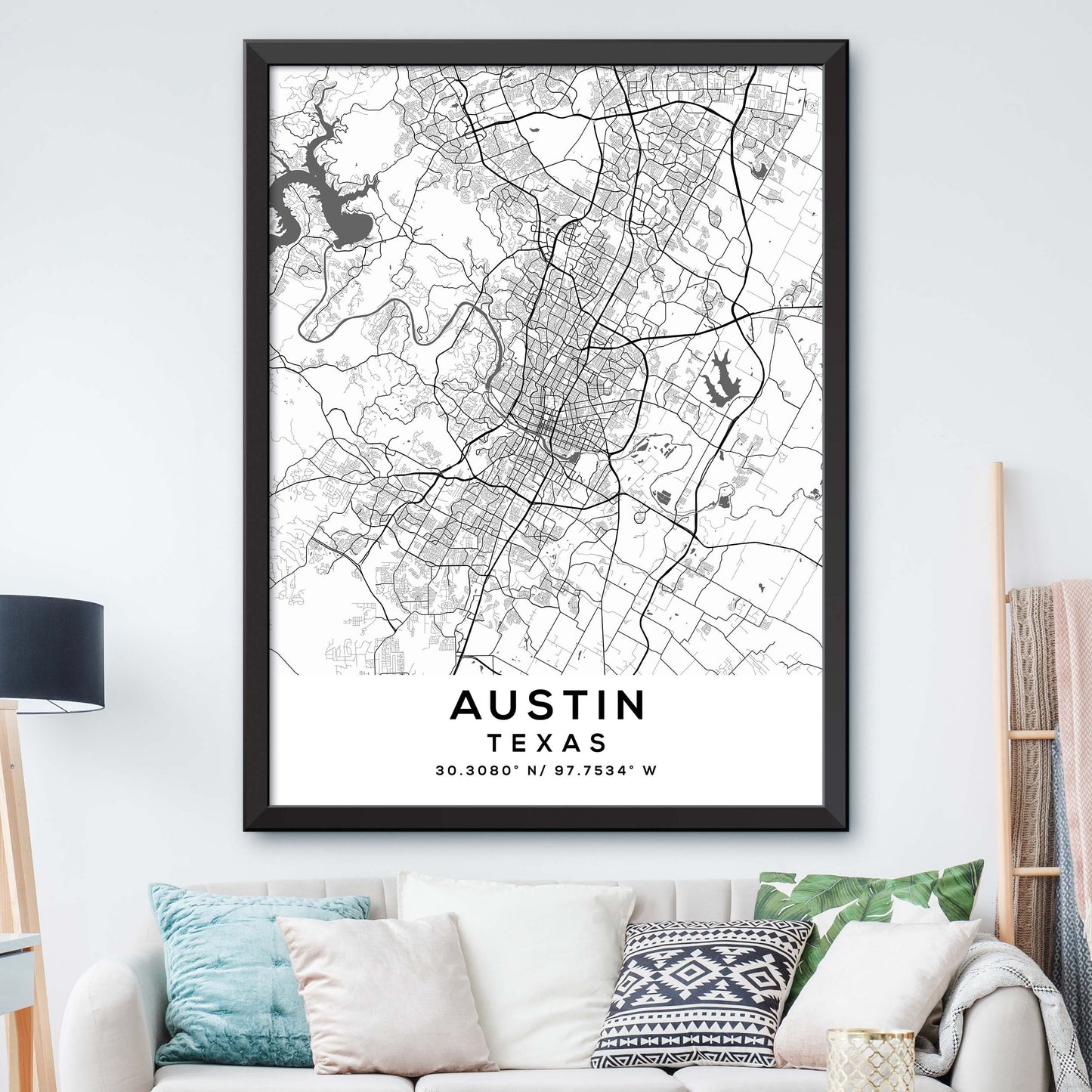 Austin, Texas Map Print