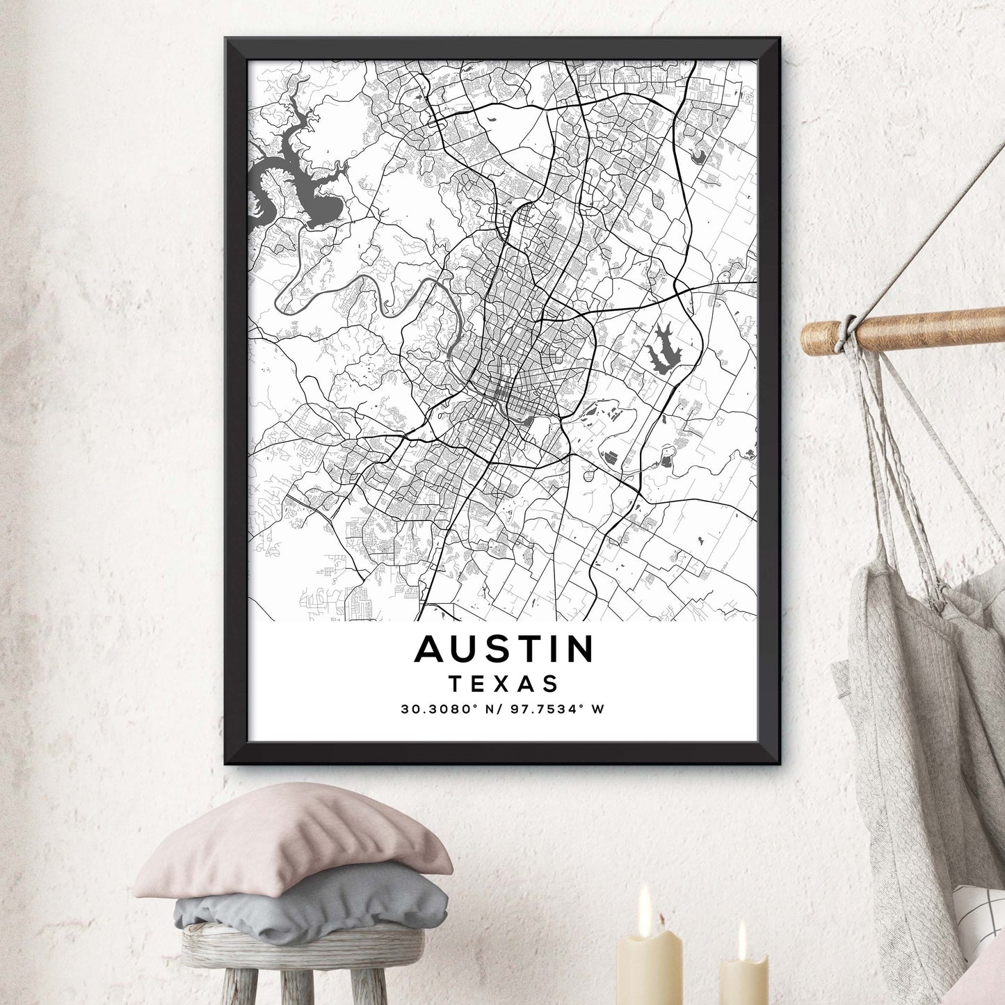 Austin, Texas Map Print