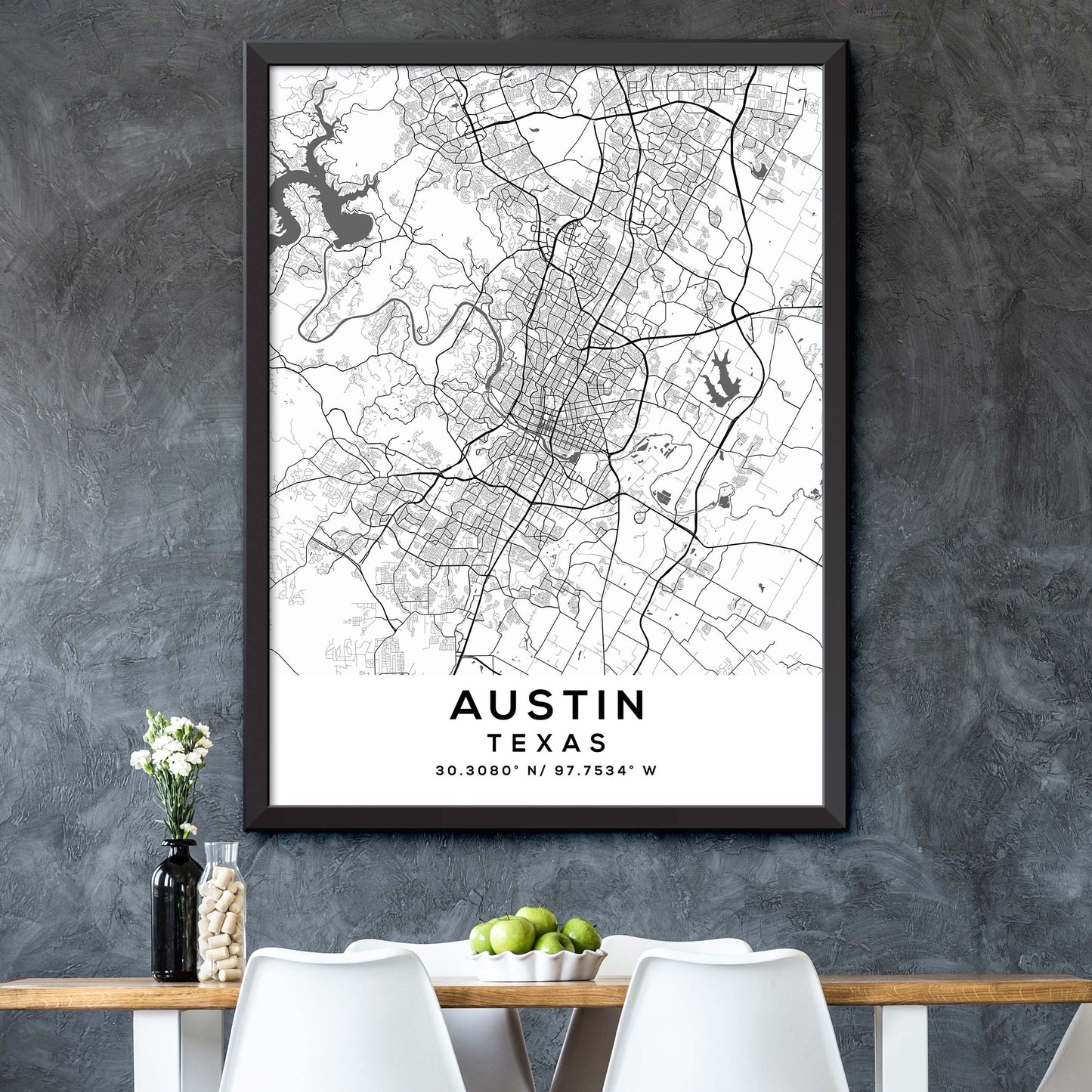 Austin, Texas Map Print