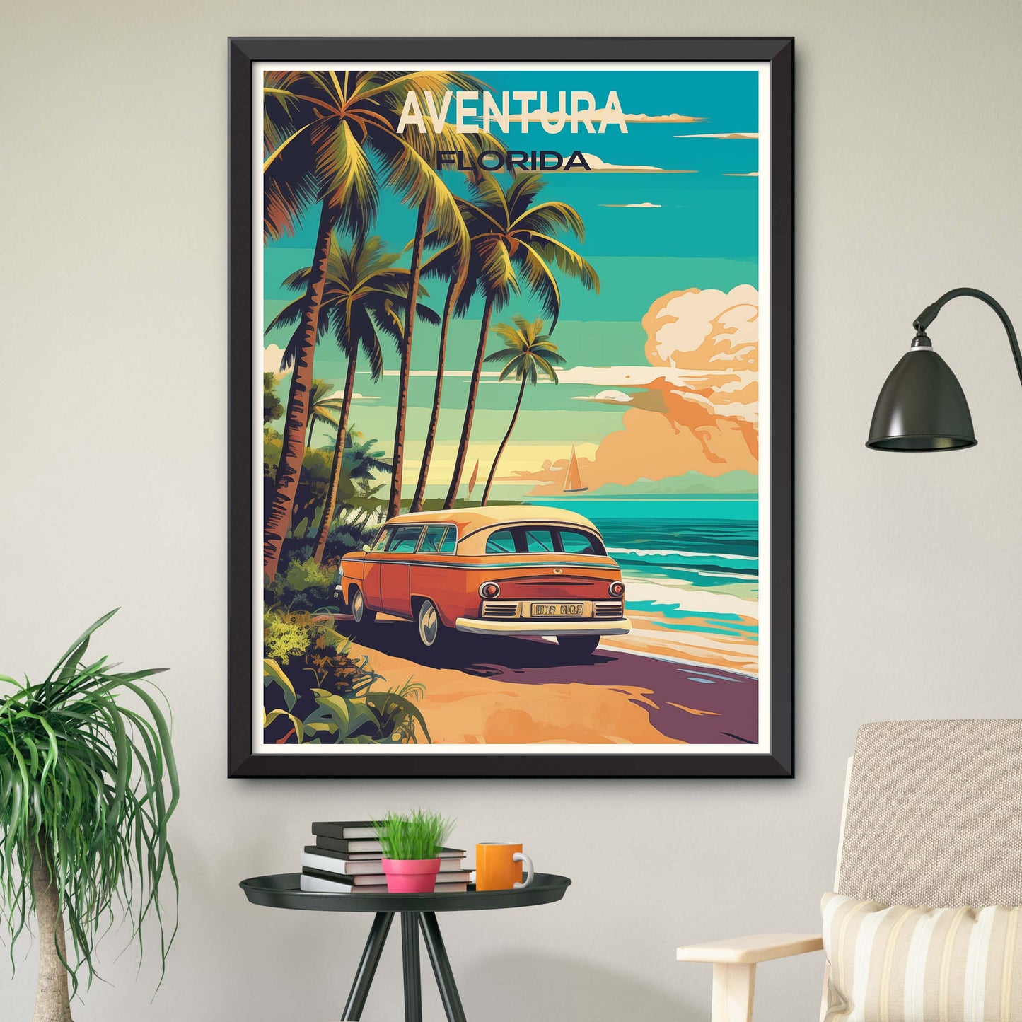 Aventura Florida Poster - Aventura Florida - Illustration Print