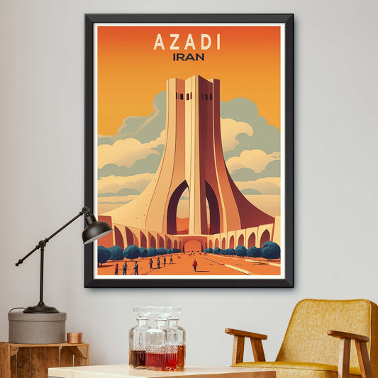 Tehran Wall Art Azadi Tower Tehran Print