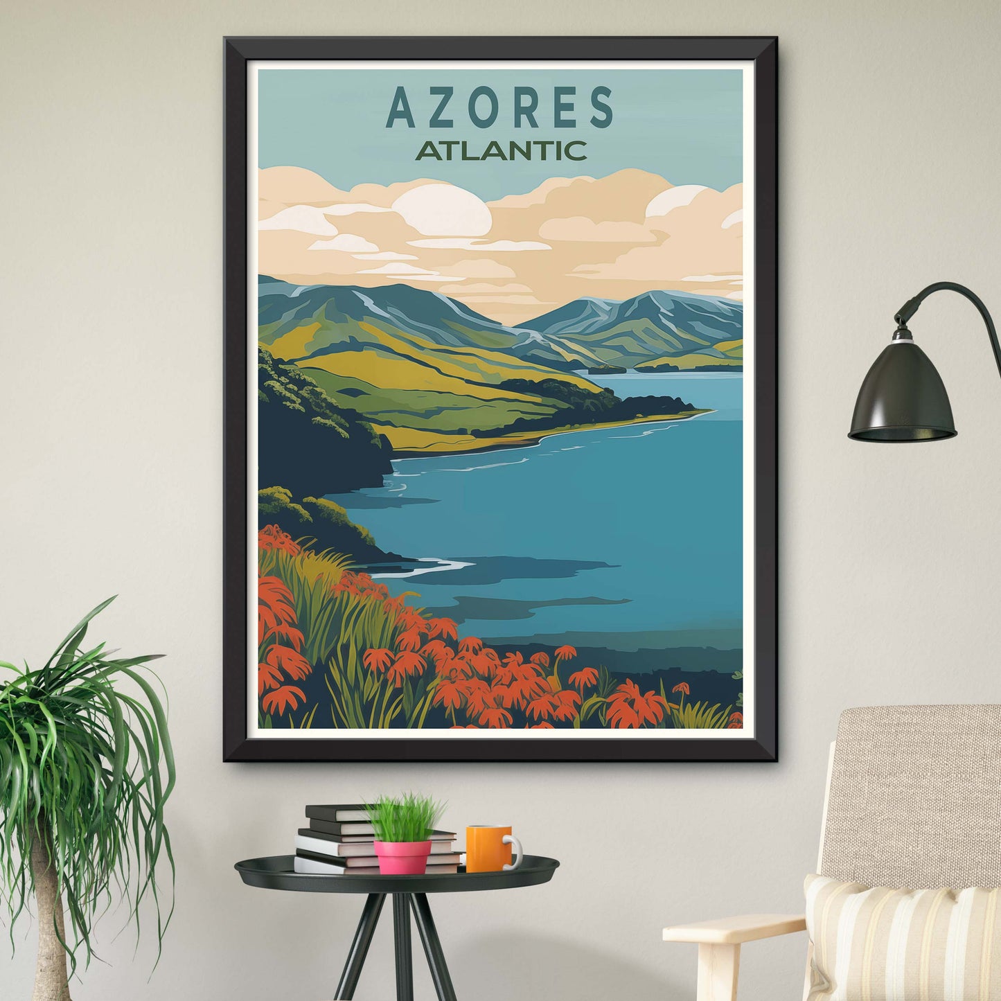 Travel Poster of Azores, Atlantic Ocean