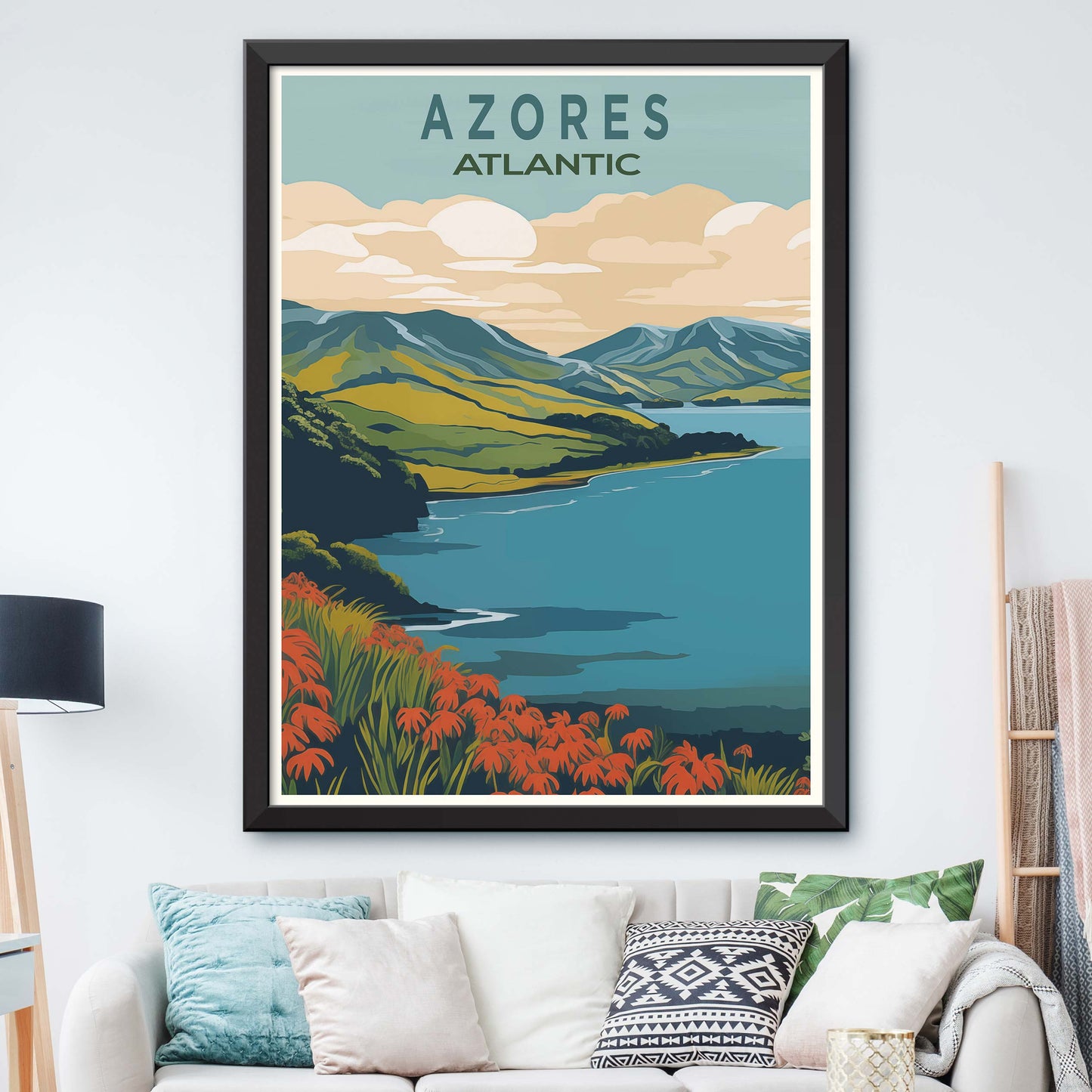 Travel Poster of Azores, Atlantic Ocean