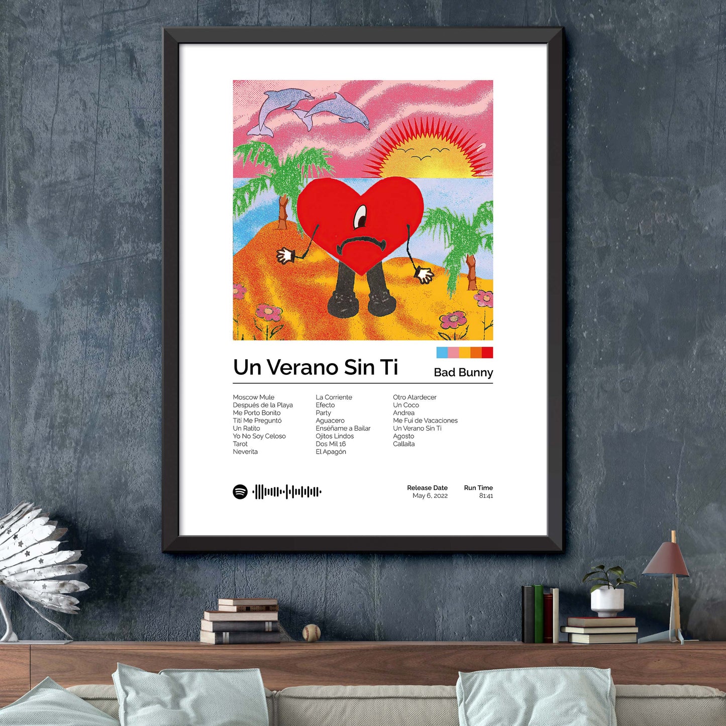 Bad Bunny - Un Verano Sin Ti Album Cover Print