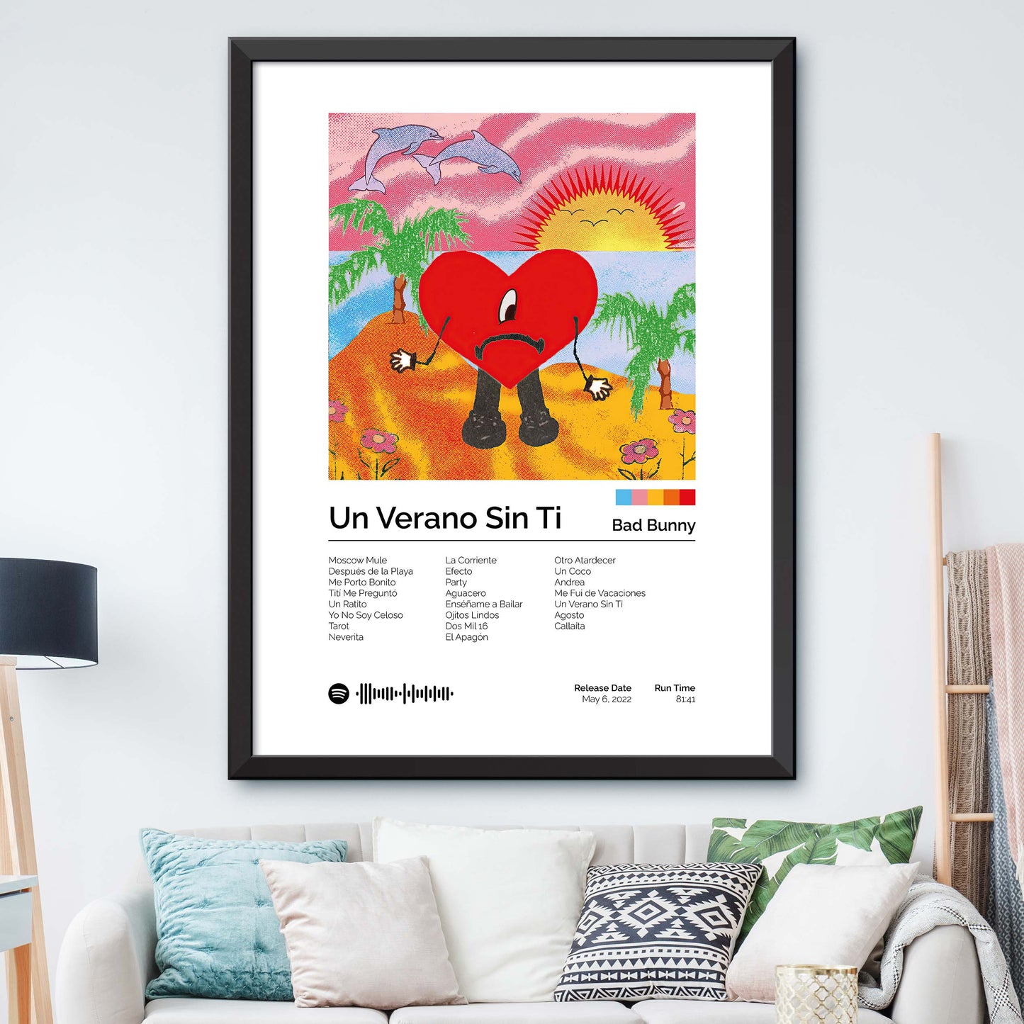 Bad Bunny - Un Verano Sin Ti Album Cover Print