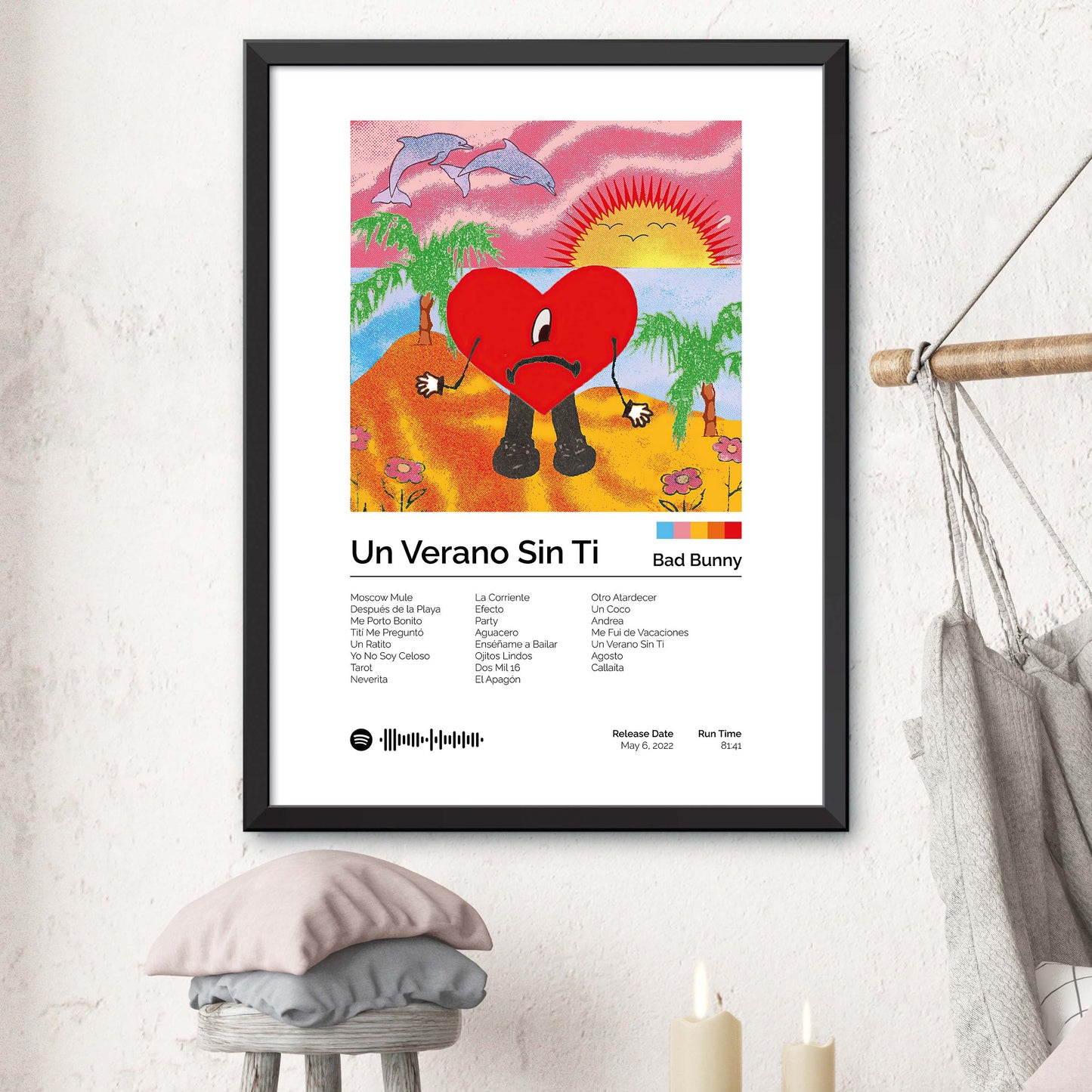 Bad Bunny - Un Verano Sin Ti Album Cover Print