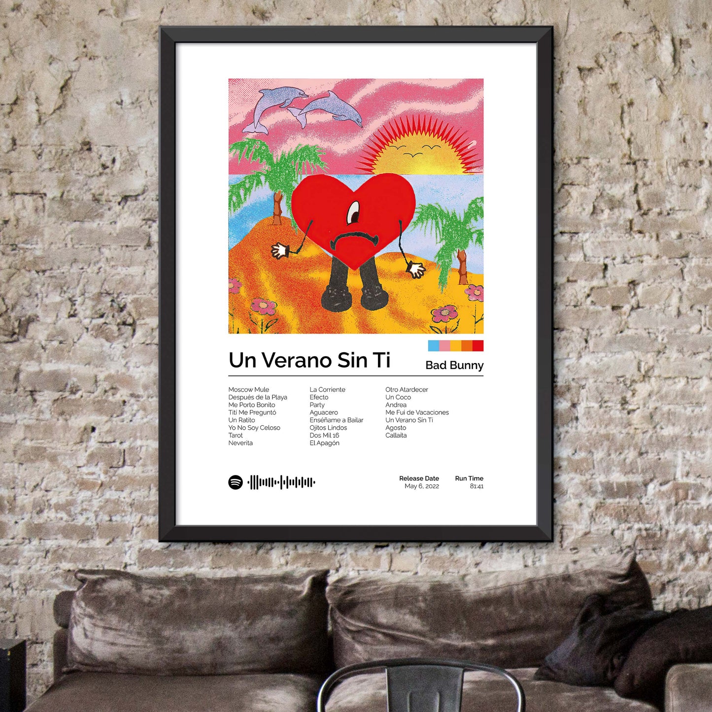 Bad Bunny - Un Verano Sin Ti Album Cover Print