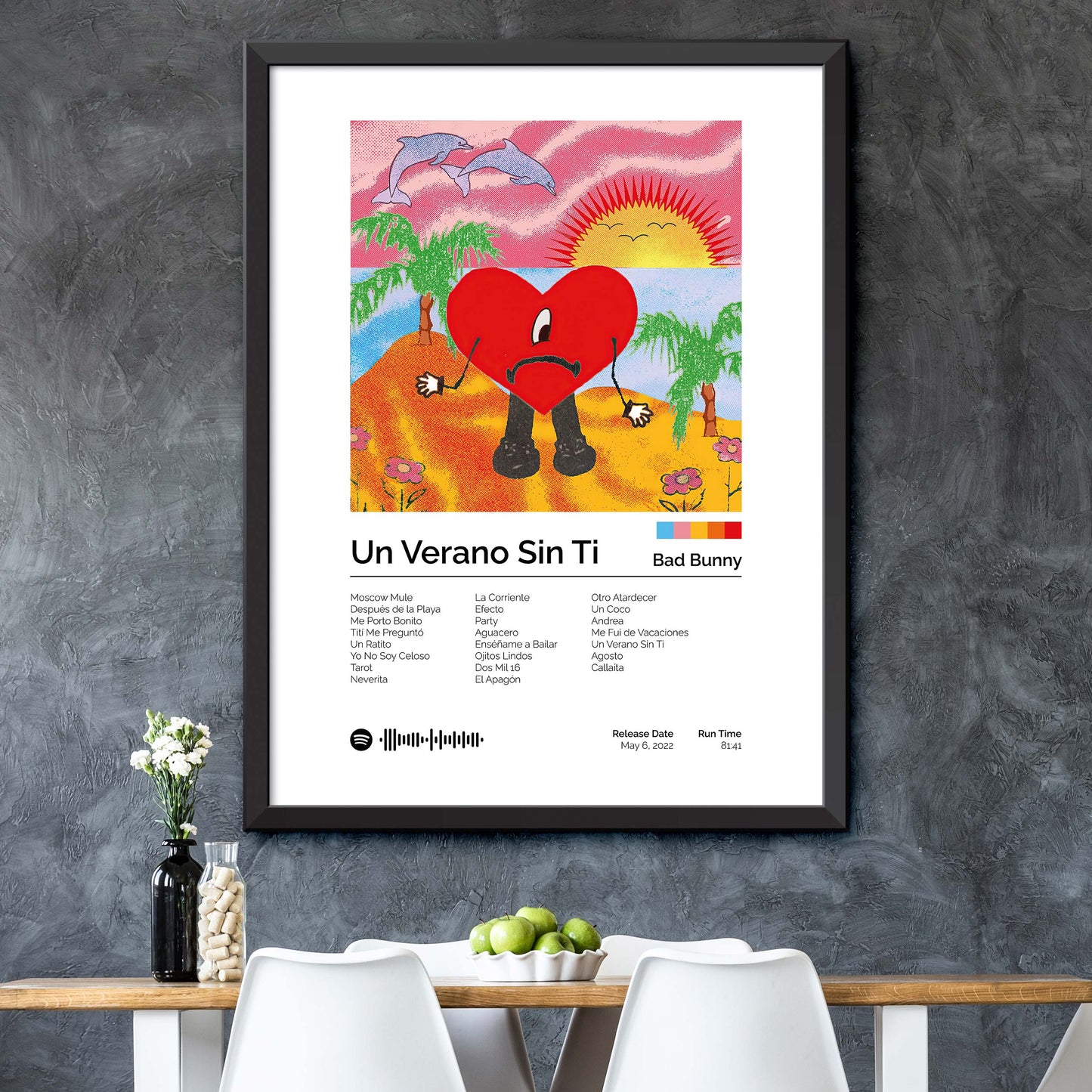 Bad Bunny - Un Verano Sin Ti Album Cover Print