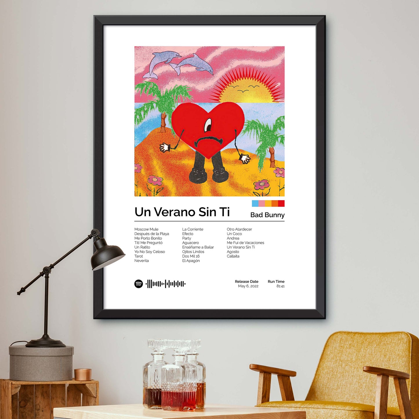 Bad Bunny - Un Verano Sin Ti Album Cover Print