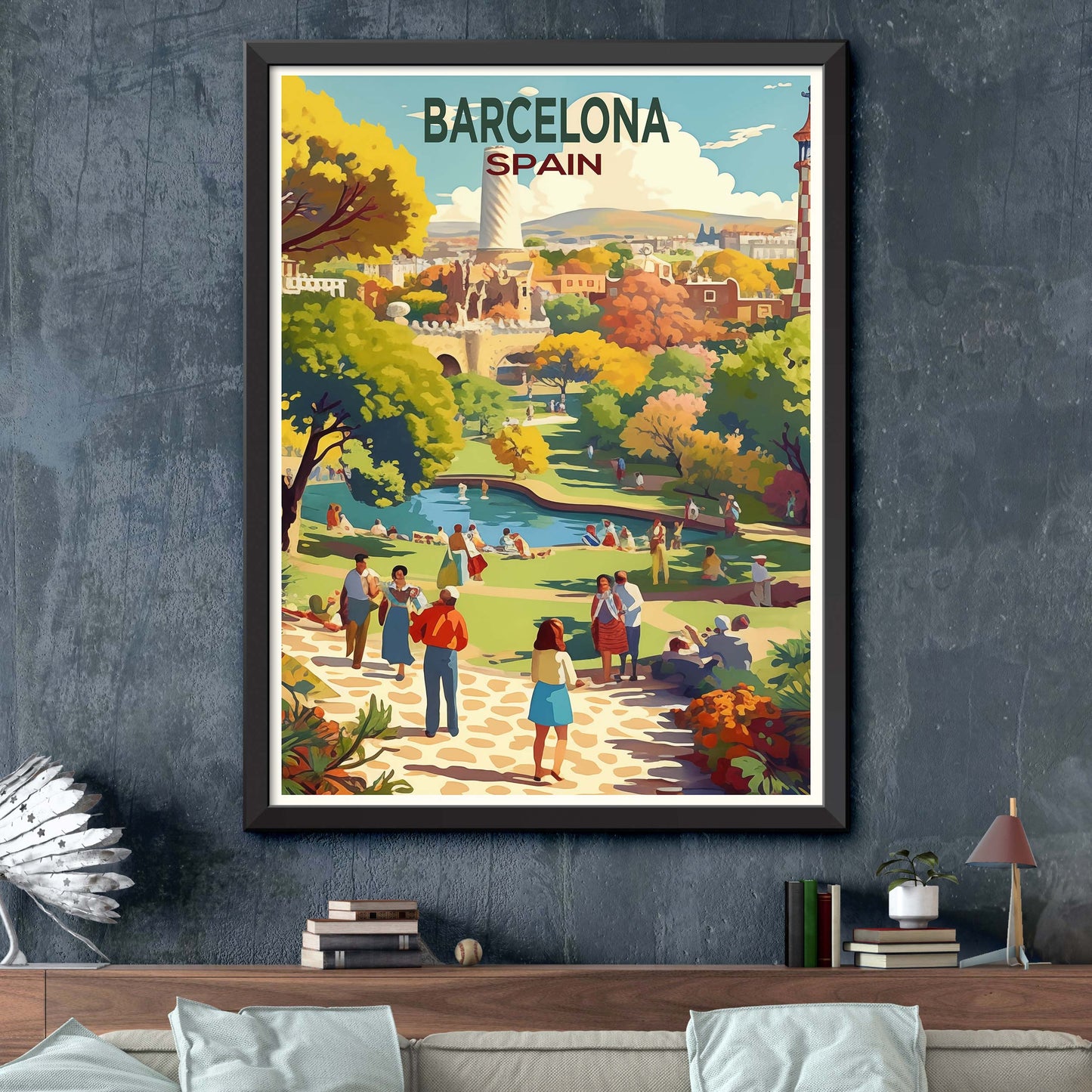 Barcelona Travel Print Wall Art