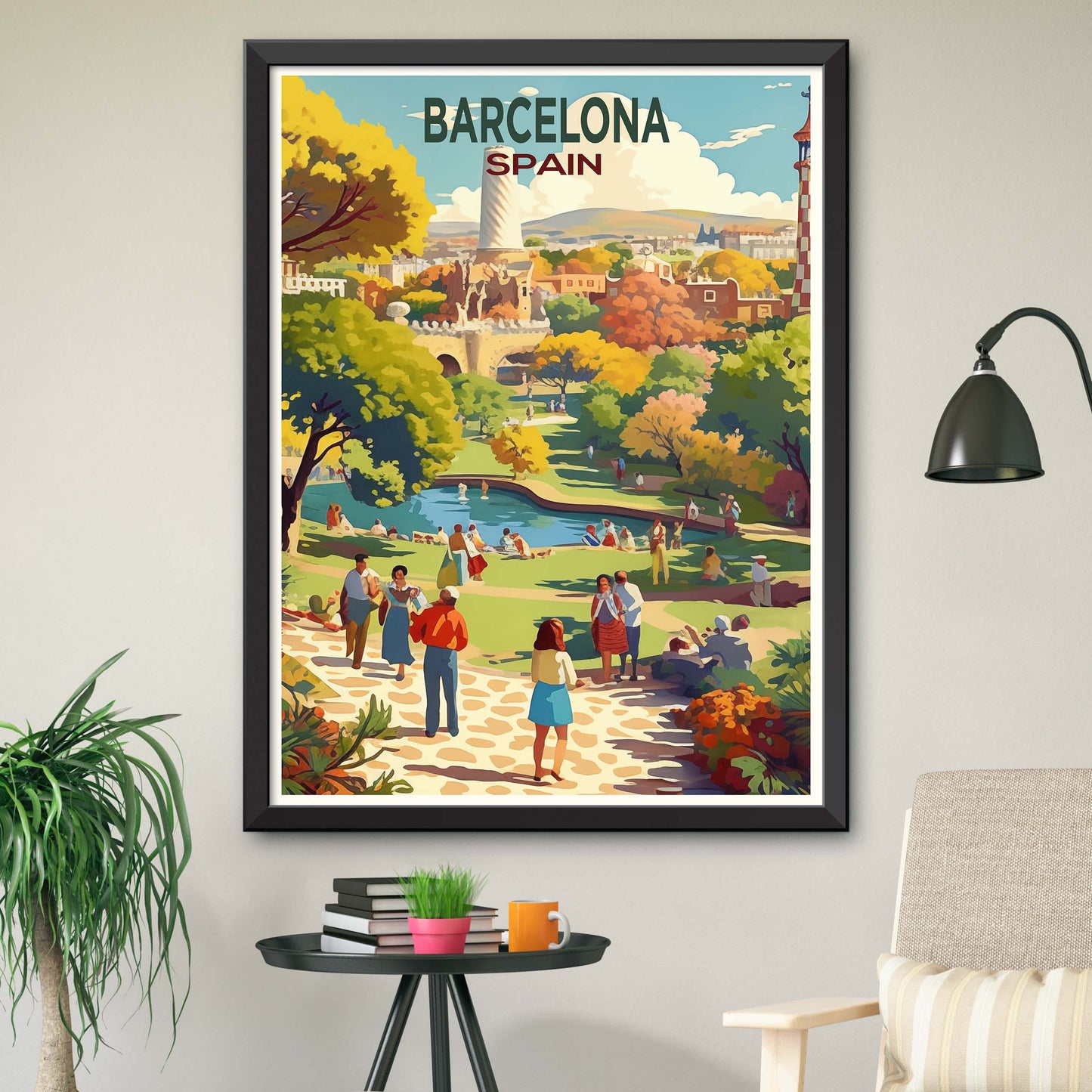 Barcelona Travel Print Wall Art