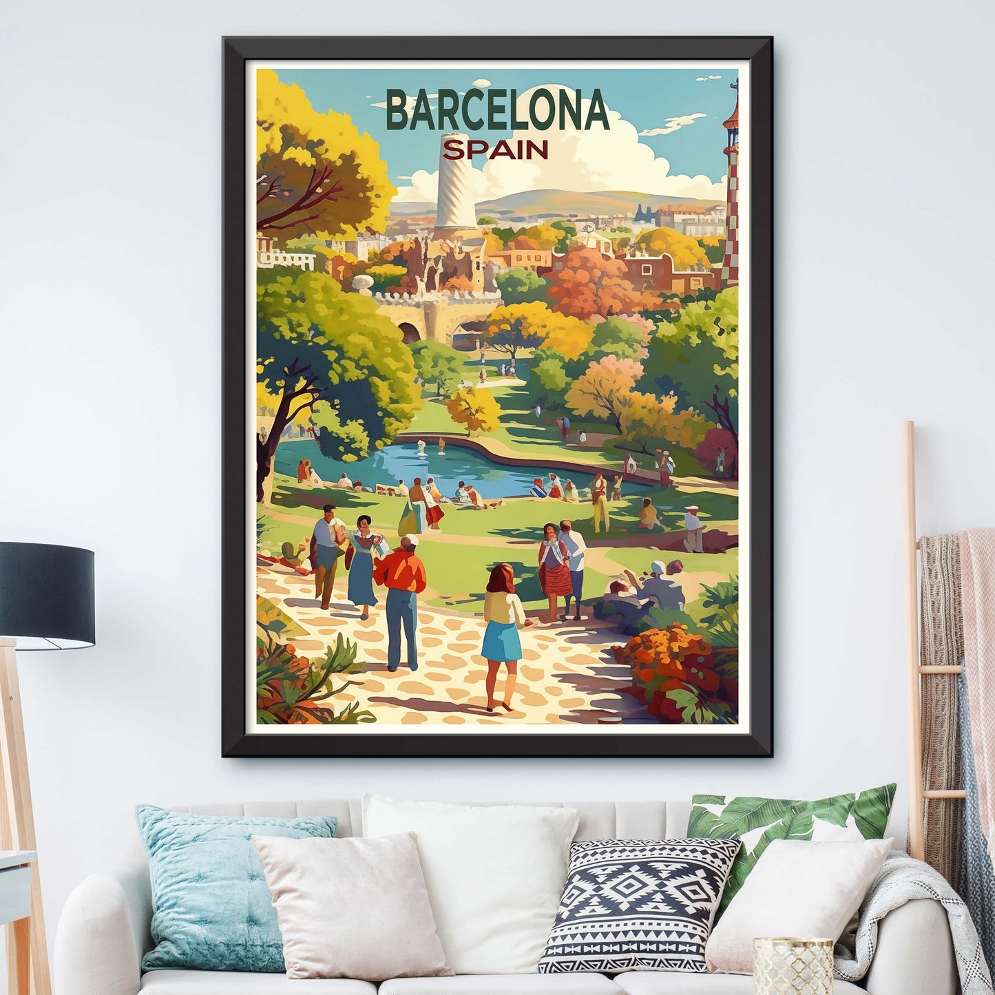 Barcelona Travel Print Wall Art