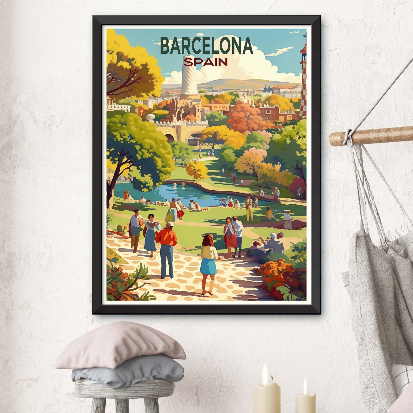 Barcelona Travel Print Wall Art