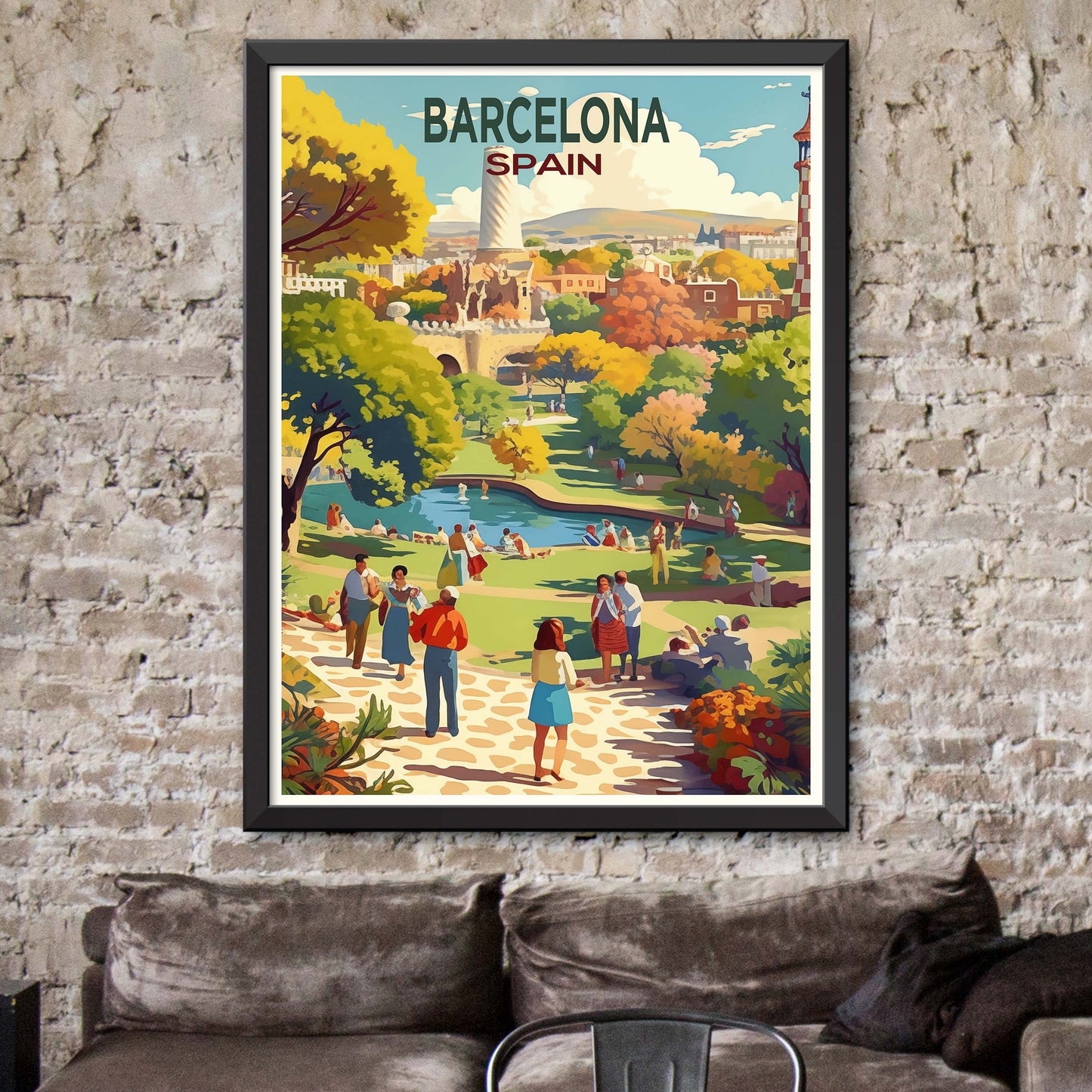 Barcelona Travel Print Wall Art