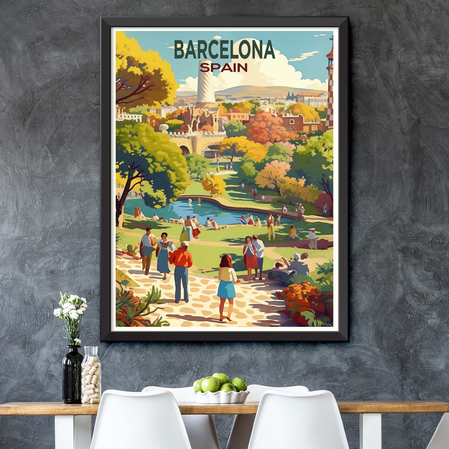 Barcelona Travel Print Wall Art