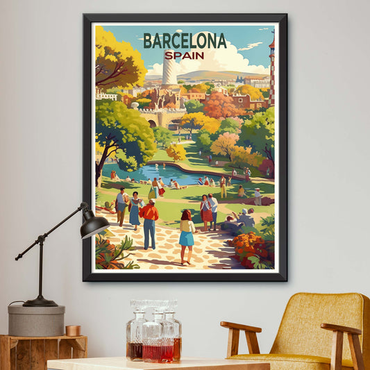 Barcelona Travel Print Wall Art