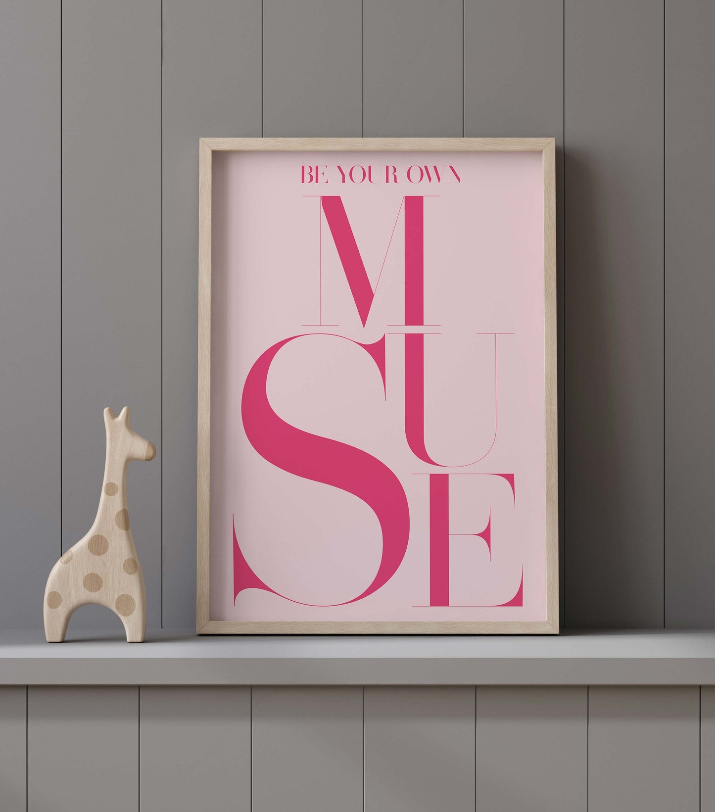 Pink Be Your Own Muse Print