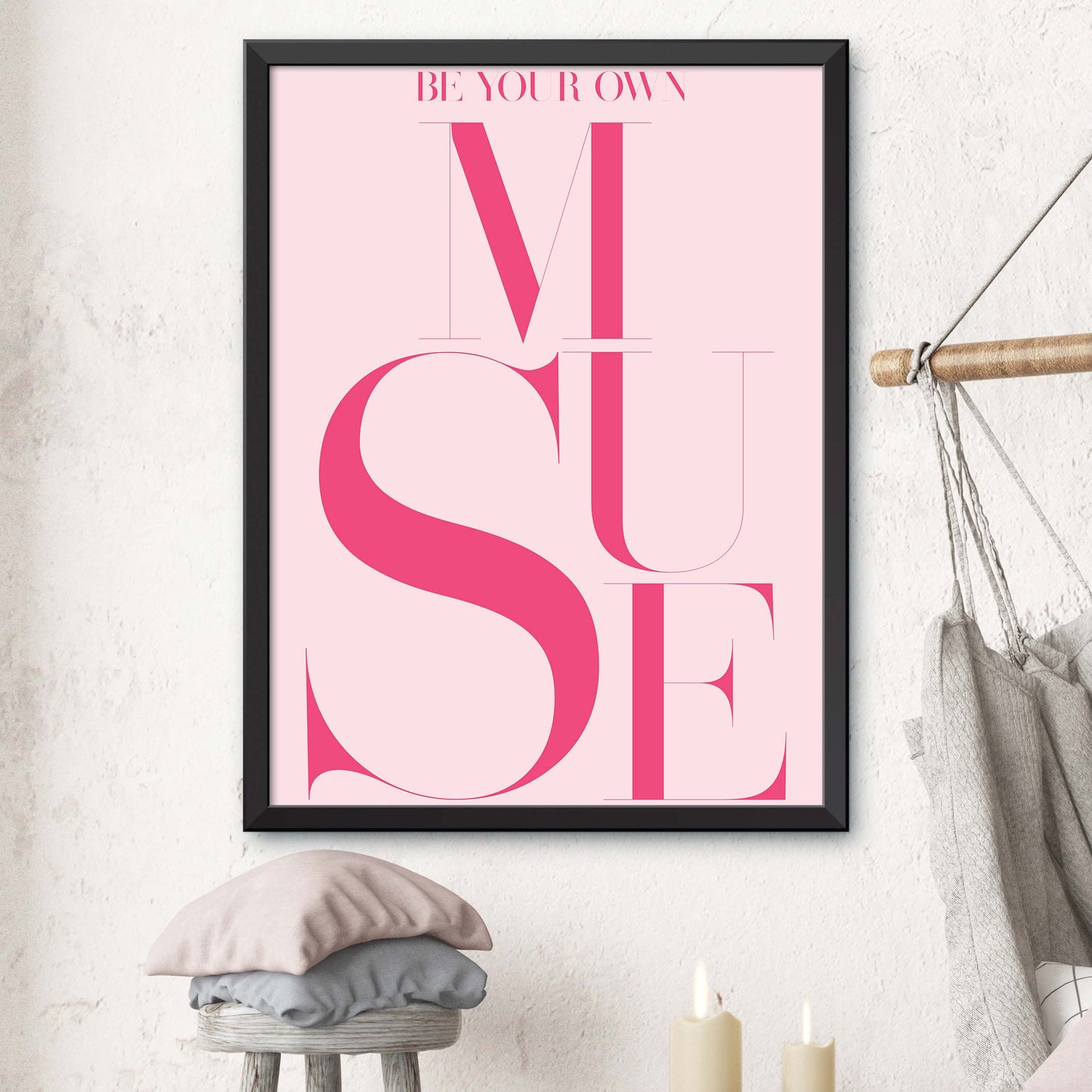 Pink Be Your Own Muse Print