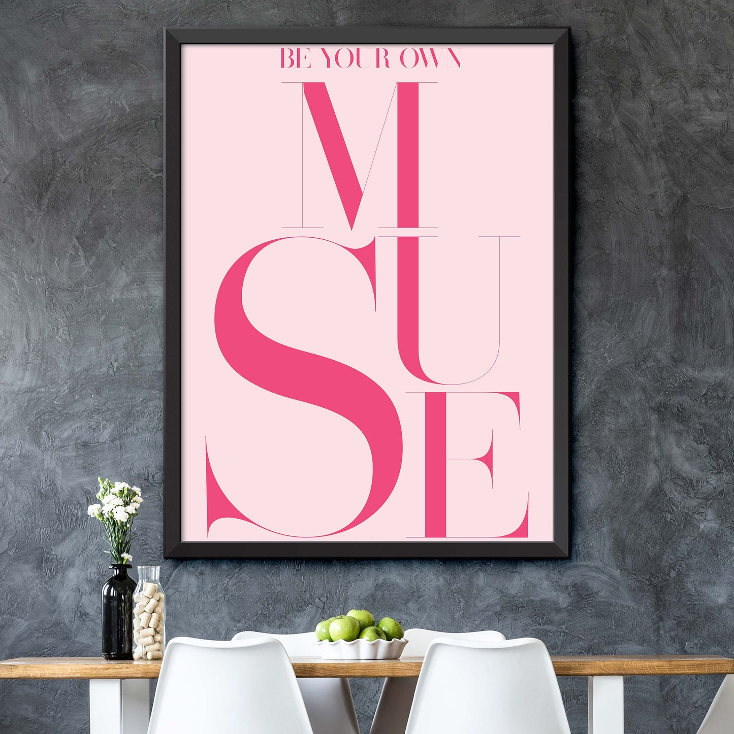 Pink Be Your Own Muse Print