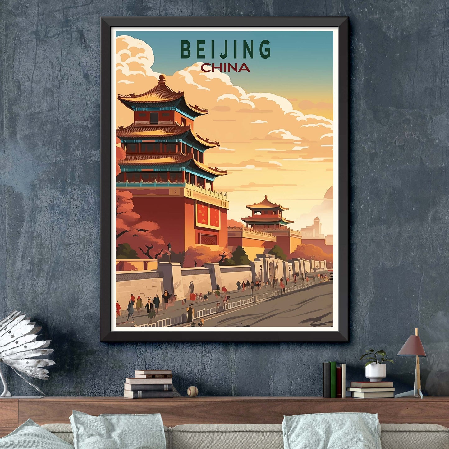 Beijing Travel Print Wall Art Beijing Wall Hanging Home Décor Gift Beijing Art