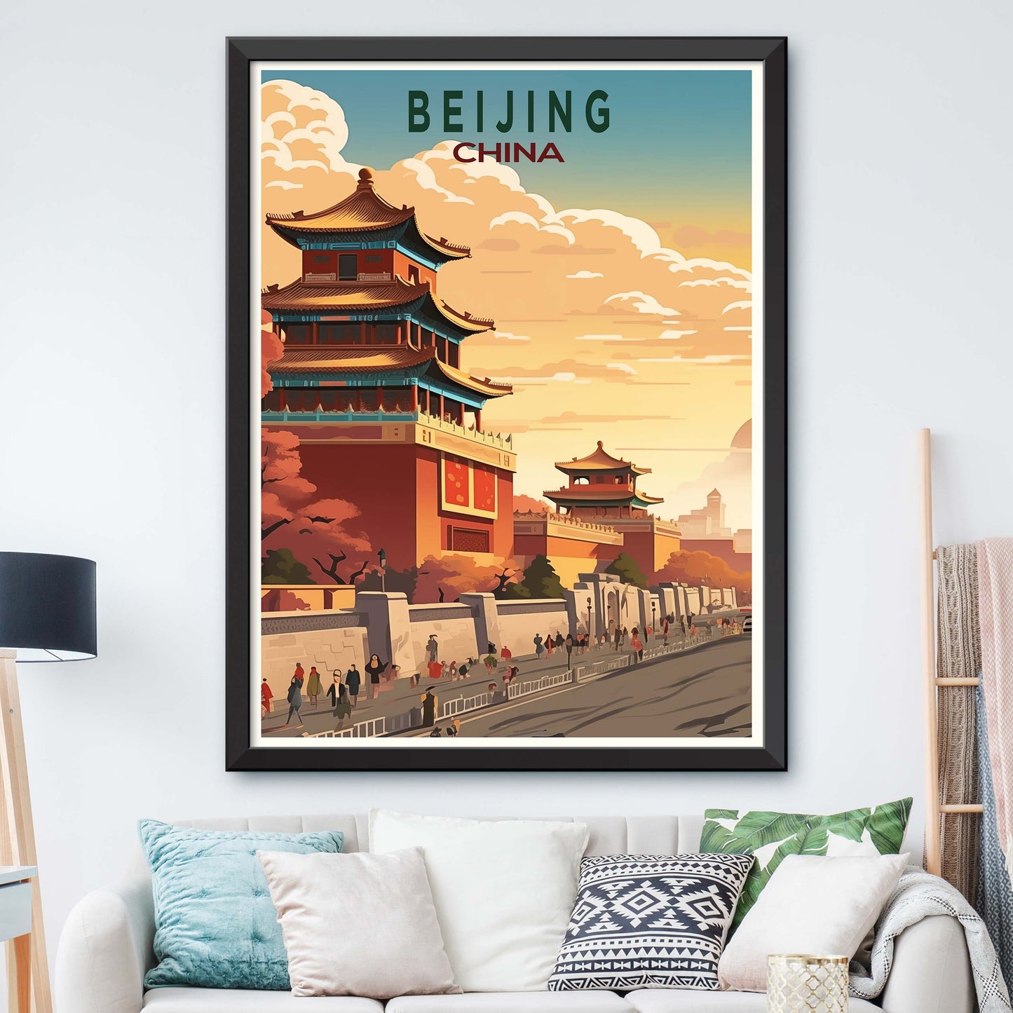 Beijing Travel Print Wall Art Beijing Wall Hanging Home Décor Gift Beijing Art