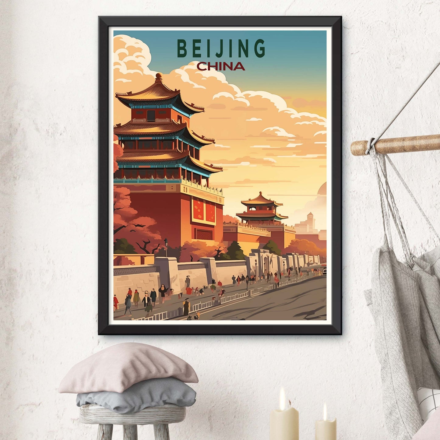 Beijing Travel Print Wall Art Beijing Wall Hanging Home Décor Gift Beijing Art