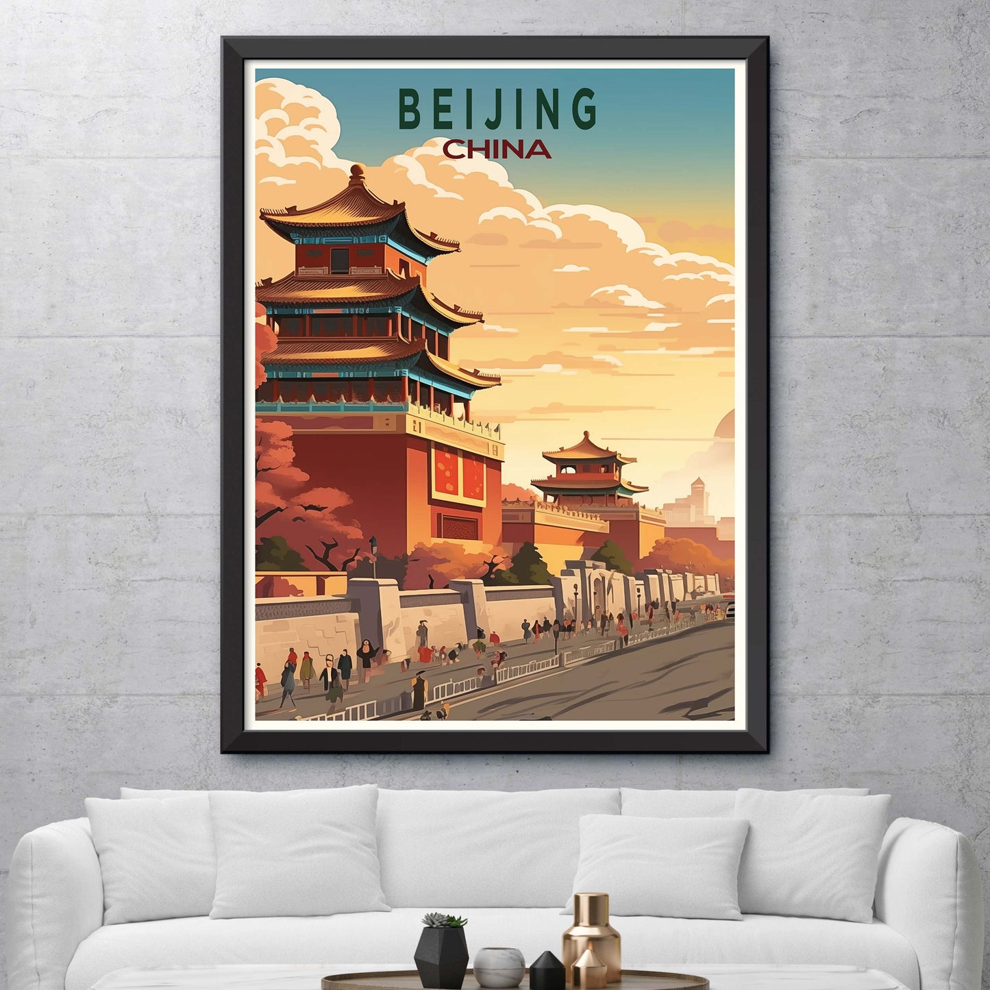 Beijing Travel Print Wall Art Beijing Wall Hanging Home Décor Gift Beijing Art