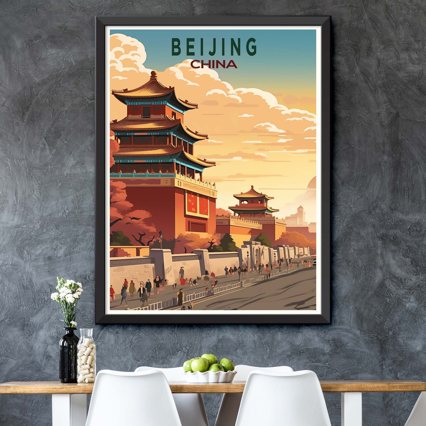 Beijing Travel Print Wall Art Beijing Wall Hanging Home Décor Gift Beijing Art