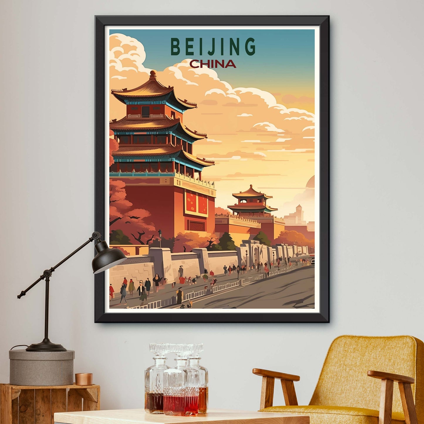 Beijing Travel Print Wall Art Beijing Wall Hanging Home Décor Gift Beijing Art