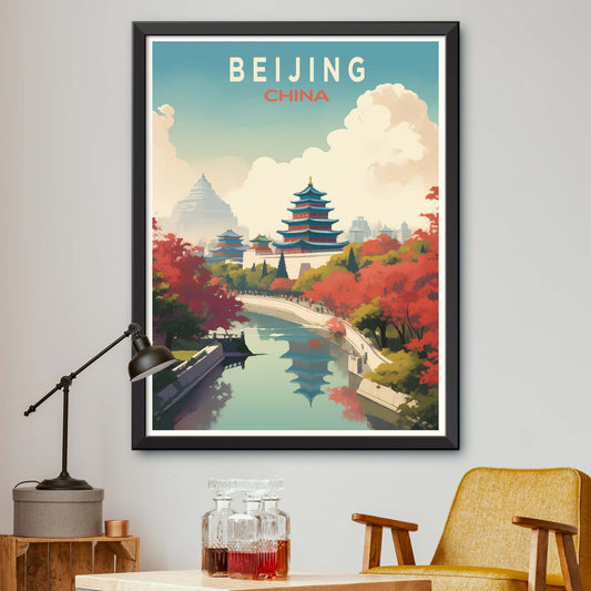 Beijing Travel Print Wall Art Beijing Wall Hanging Home Décor Gift