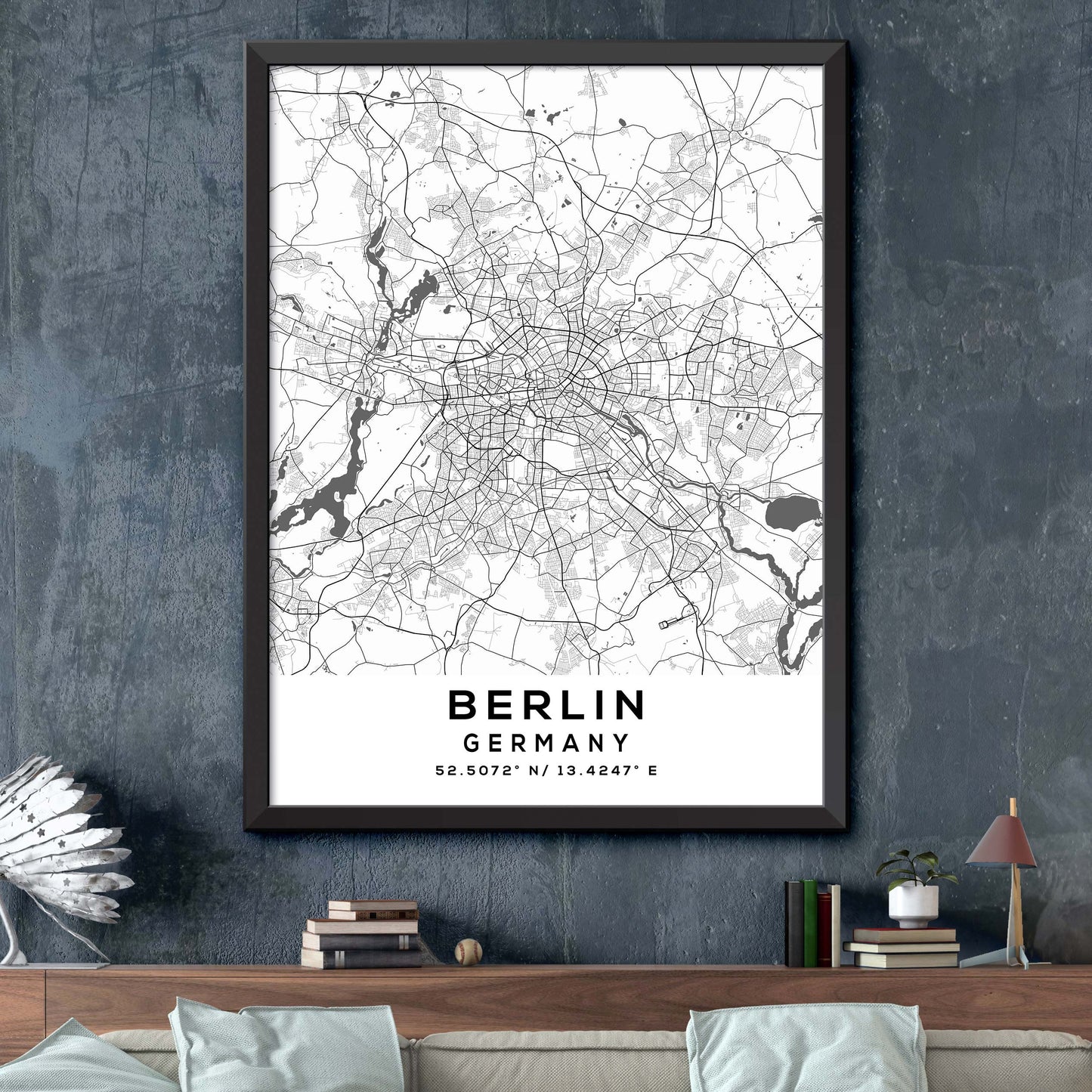 Berlin, Germany Map Print