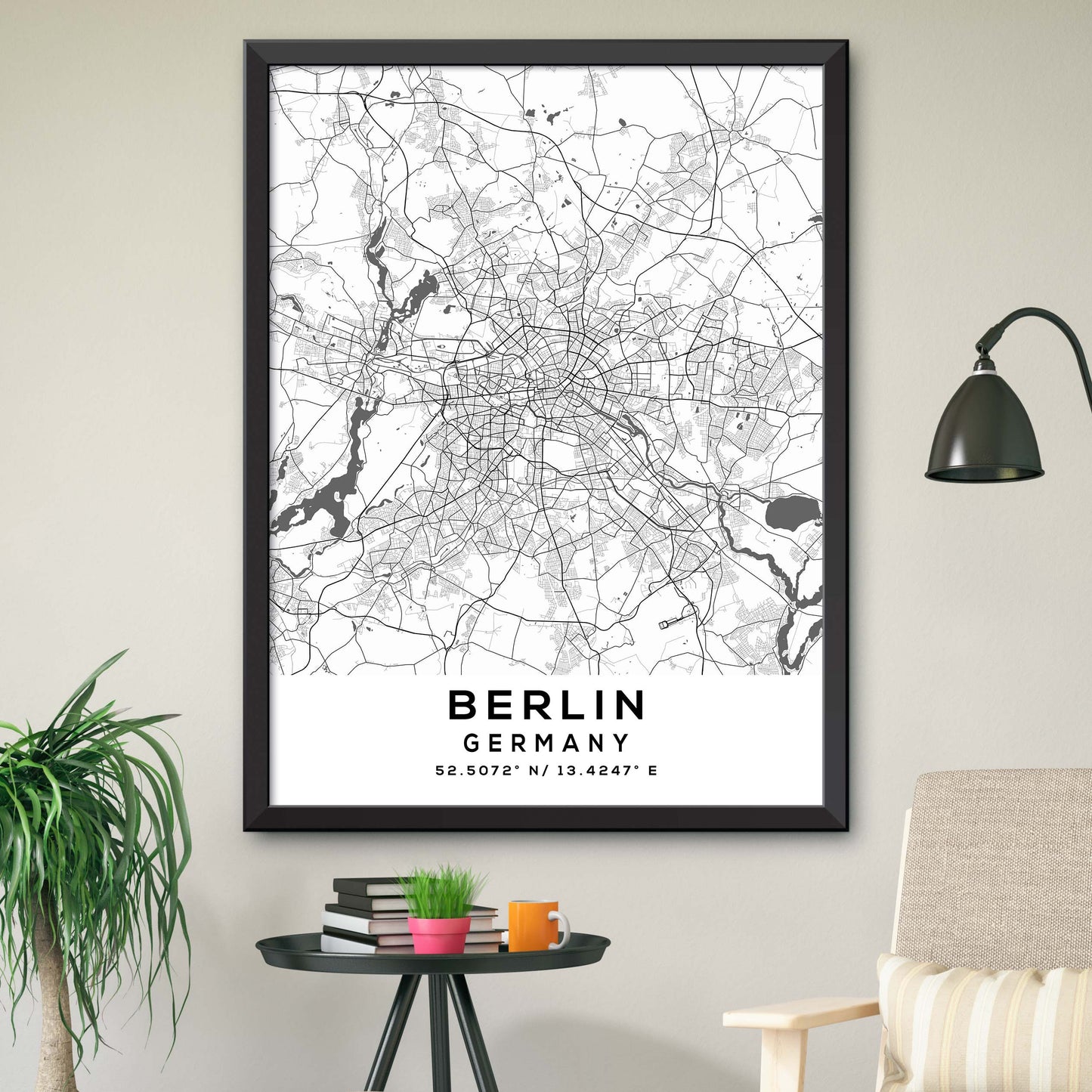 Berlin, Germany Map Print