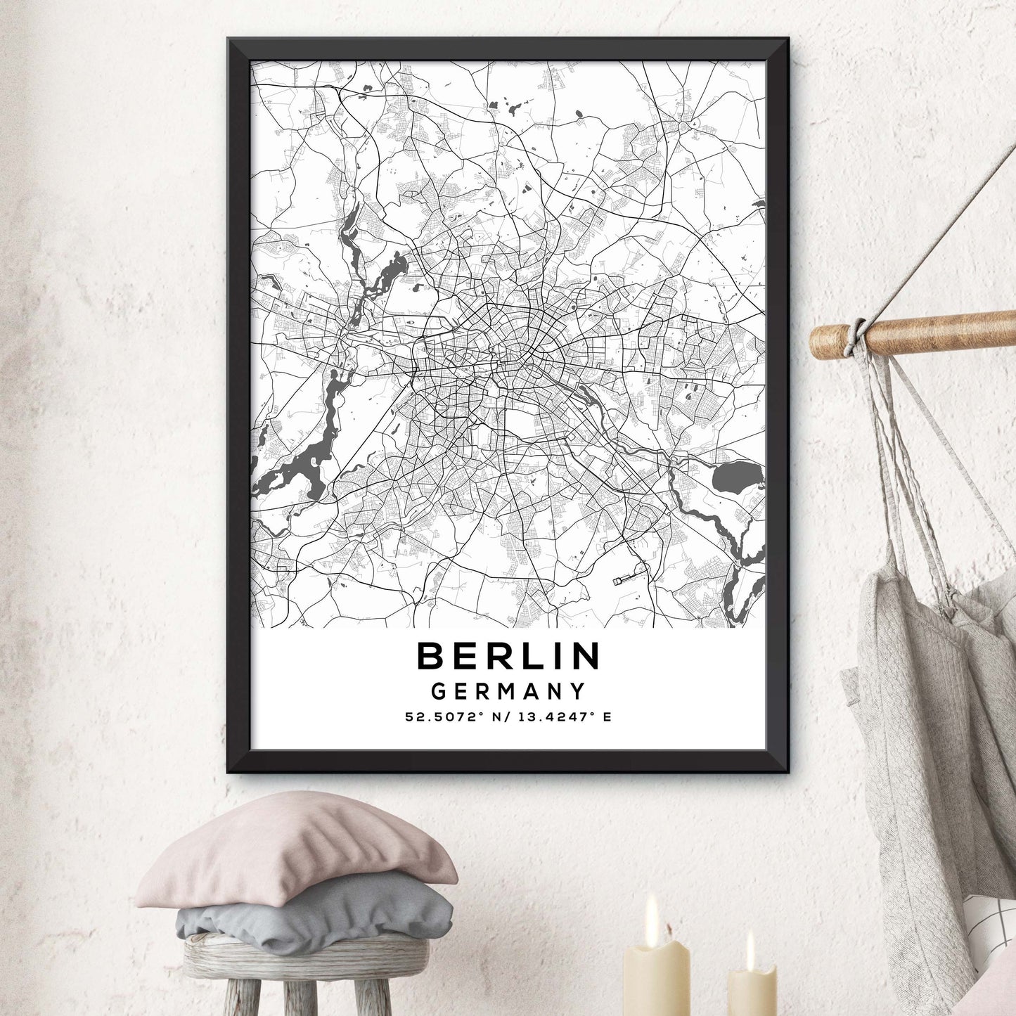 Berlin, Germany Map Print