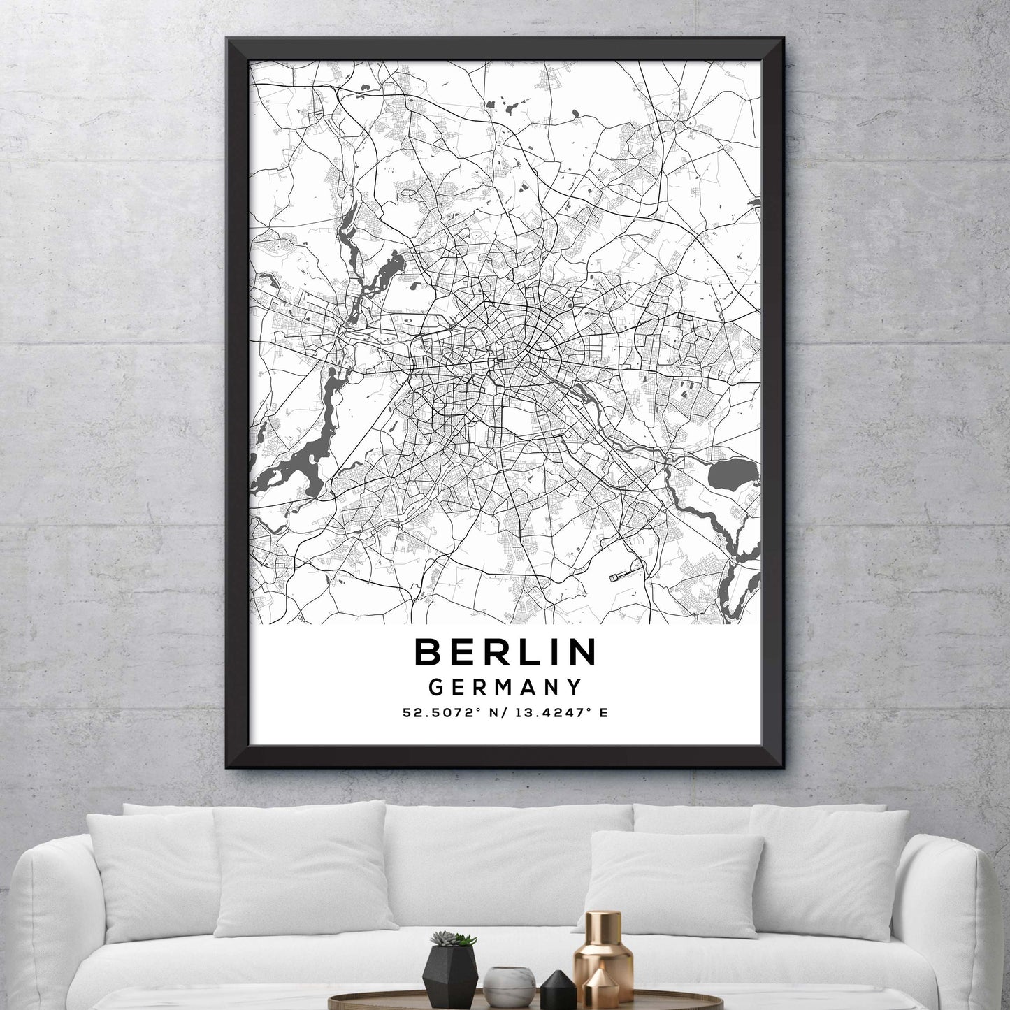 Berlin, Germany Map Print