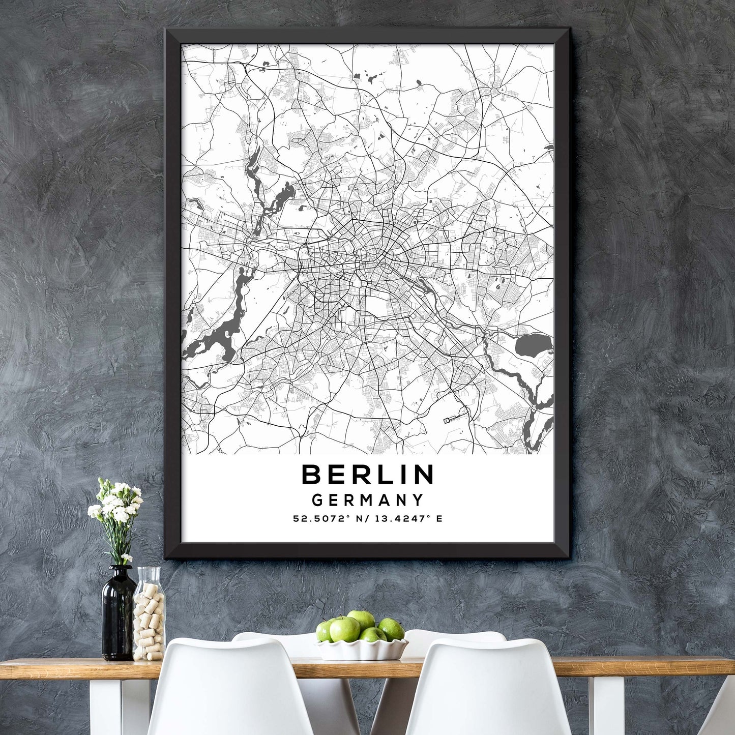 Berlin, Germany Map Print