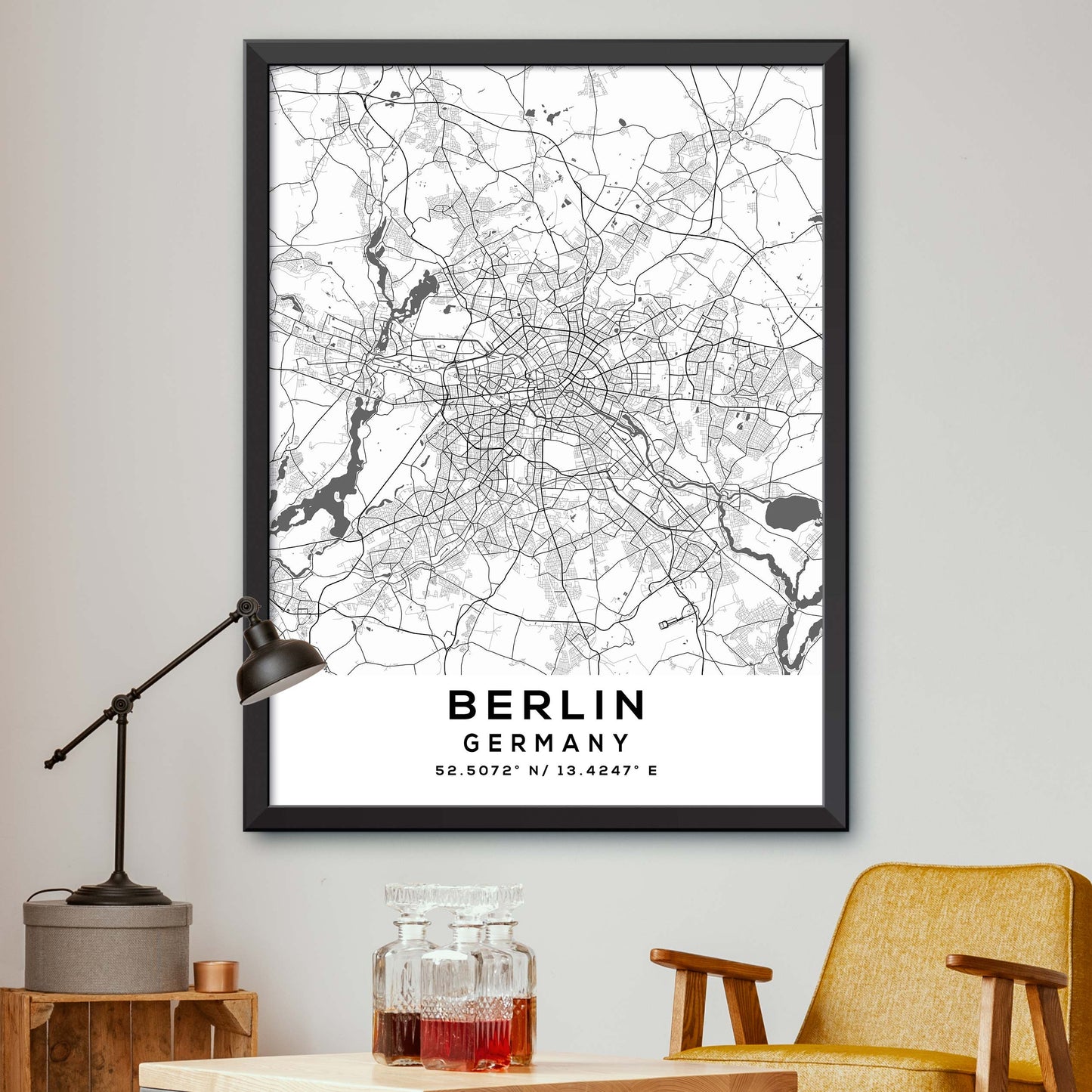 Berlin, Germany Map Print